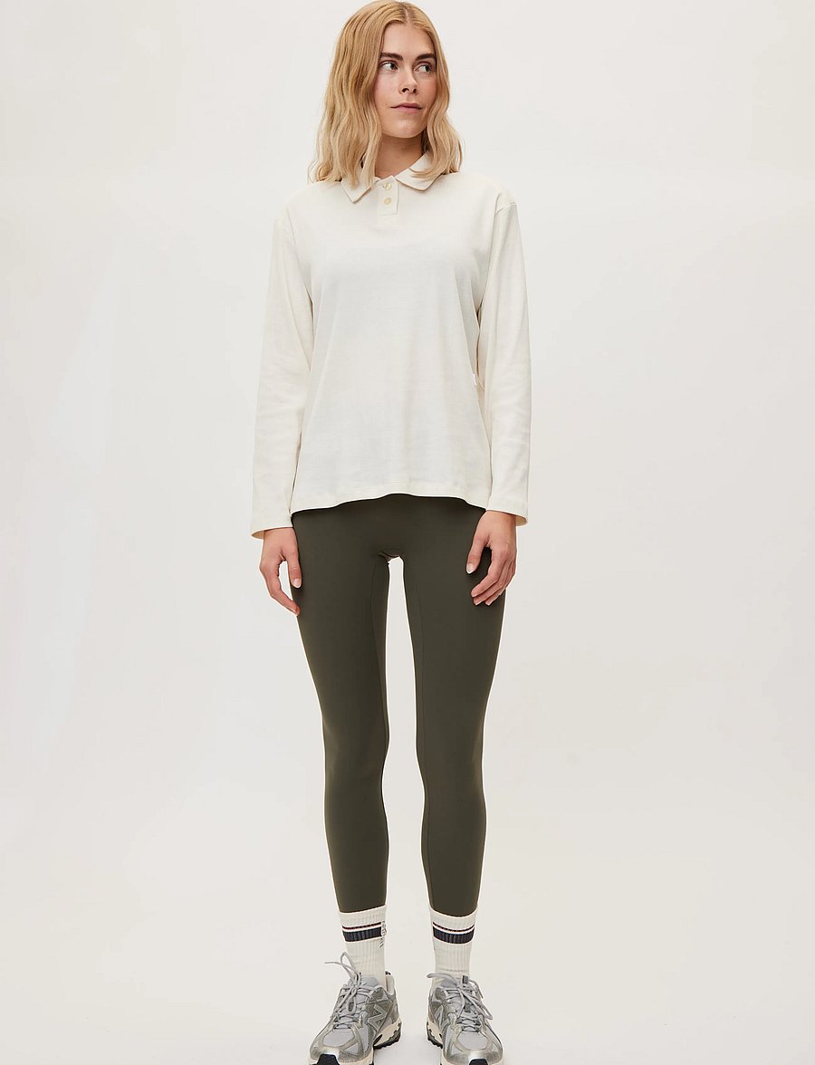 Rethinkit Studios - Rib Polo LS Elevate - poloer - ivory - 3