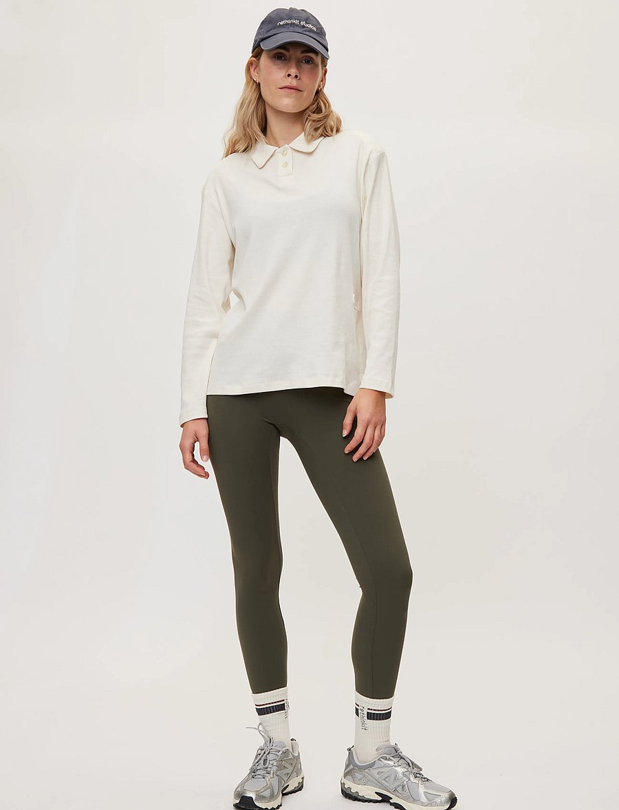 Rethinkit Studios - Rib Polo LS Elevate - poloer - ivory - 4