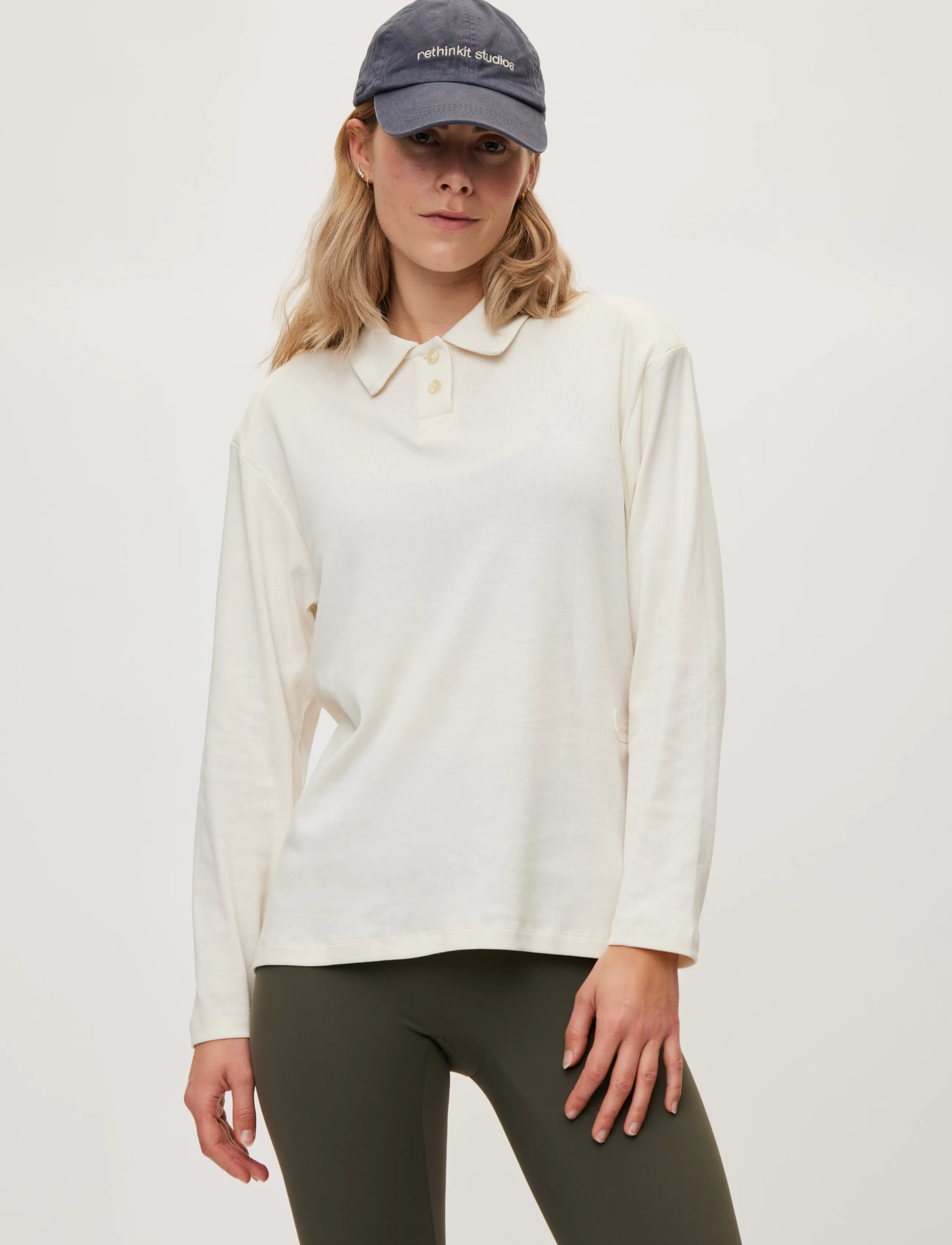 Rethinkit Studios Rib Polo Ls Elevate blusar dam – bild 5