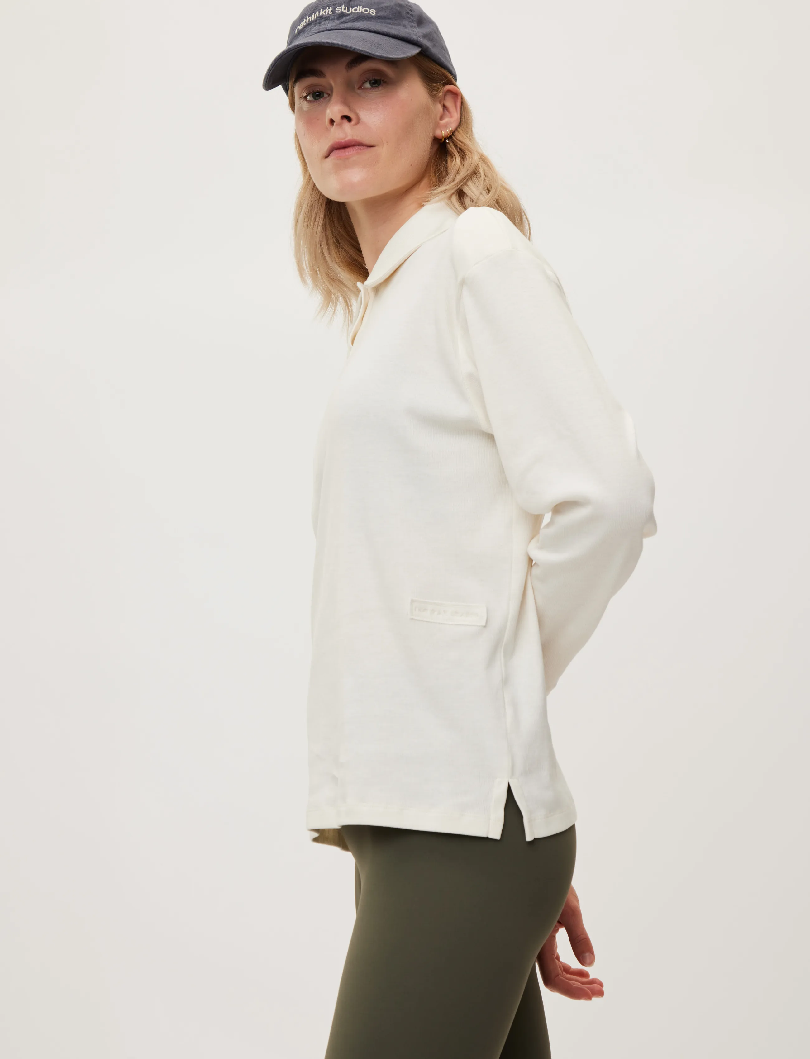 Rethinkit Studios Rib Polo Ls Elevate blusar dam – bild 8