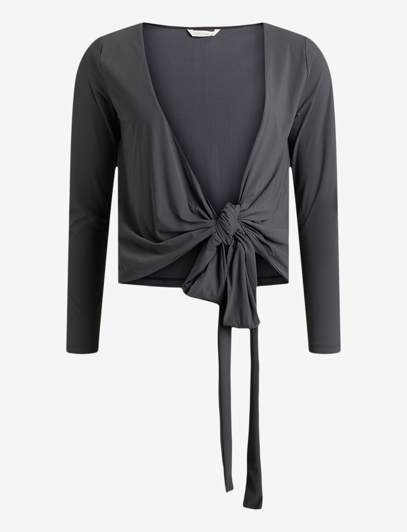 Rethinkit Studios - Wrap Tee Valencia - spordisärgid - almost black - 0