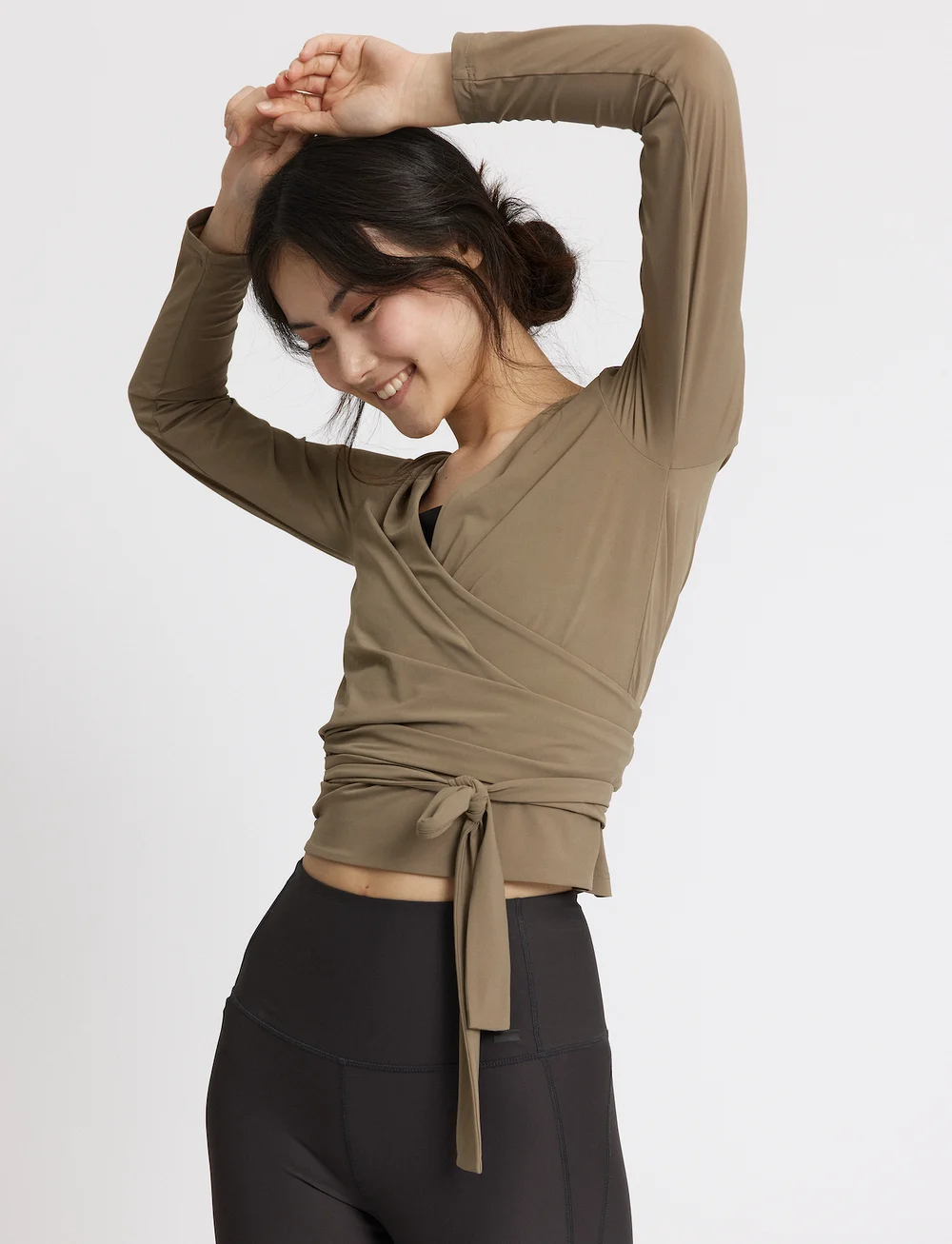 Rethinkit Studios - Wrap Tee Valencia - hauts à manches longues - fallen rock - 0