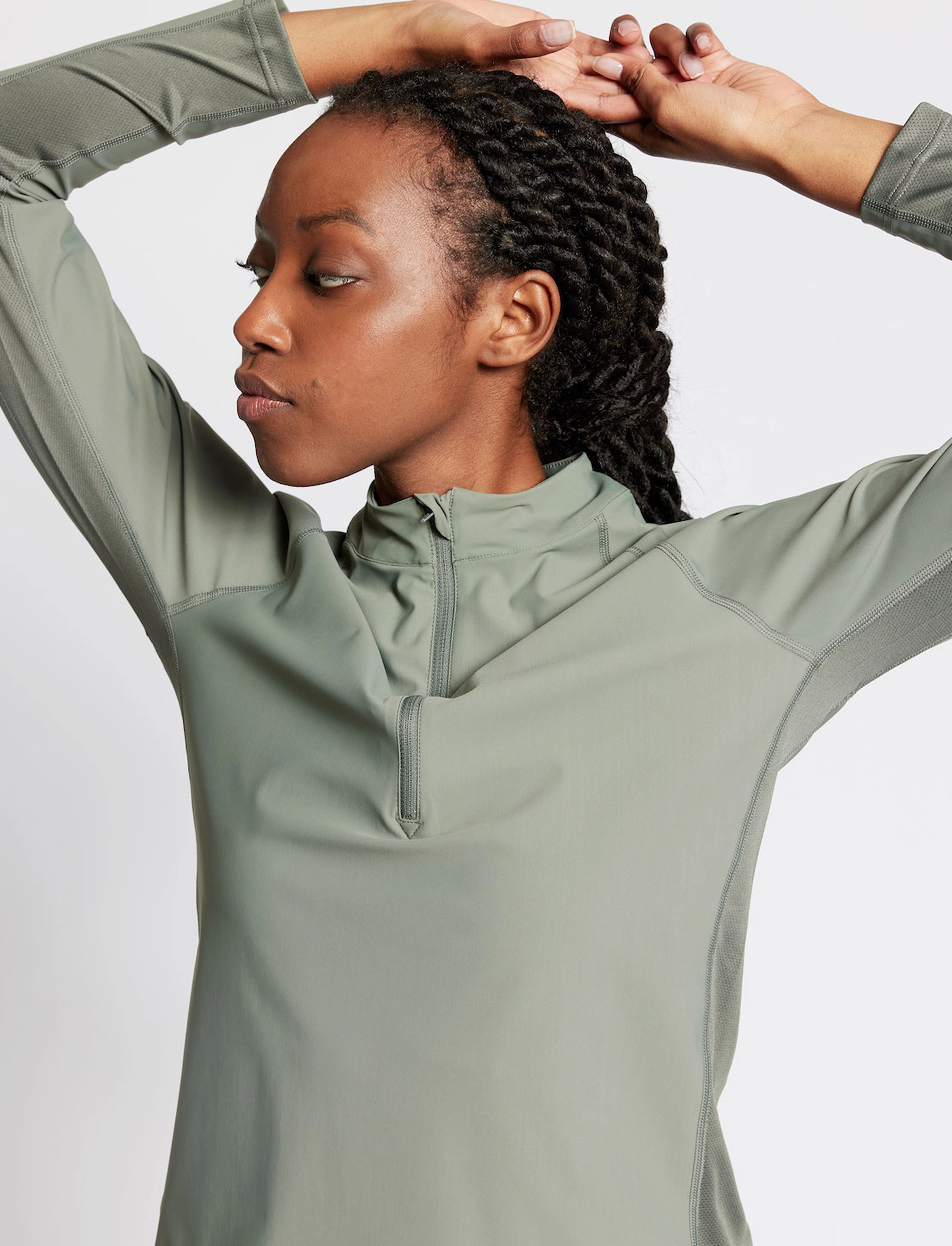 Rethinkit Studios - Verbier Half Zip - gray pine - 2