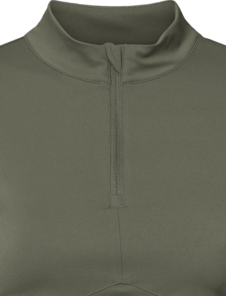 Rethinkit Studios - Butter Soft Half Zip True to body - tops - charcoal olive - 2