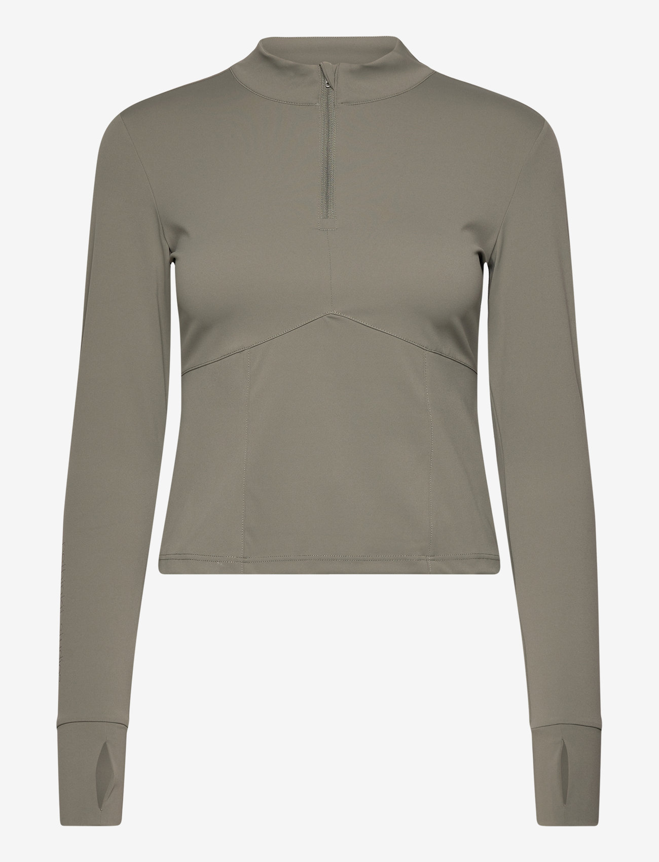 Rethinkit Studios - Butter Soft Half Zip True to body - sweatshirts - smoke olive - 1