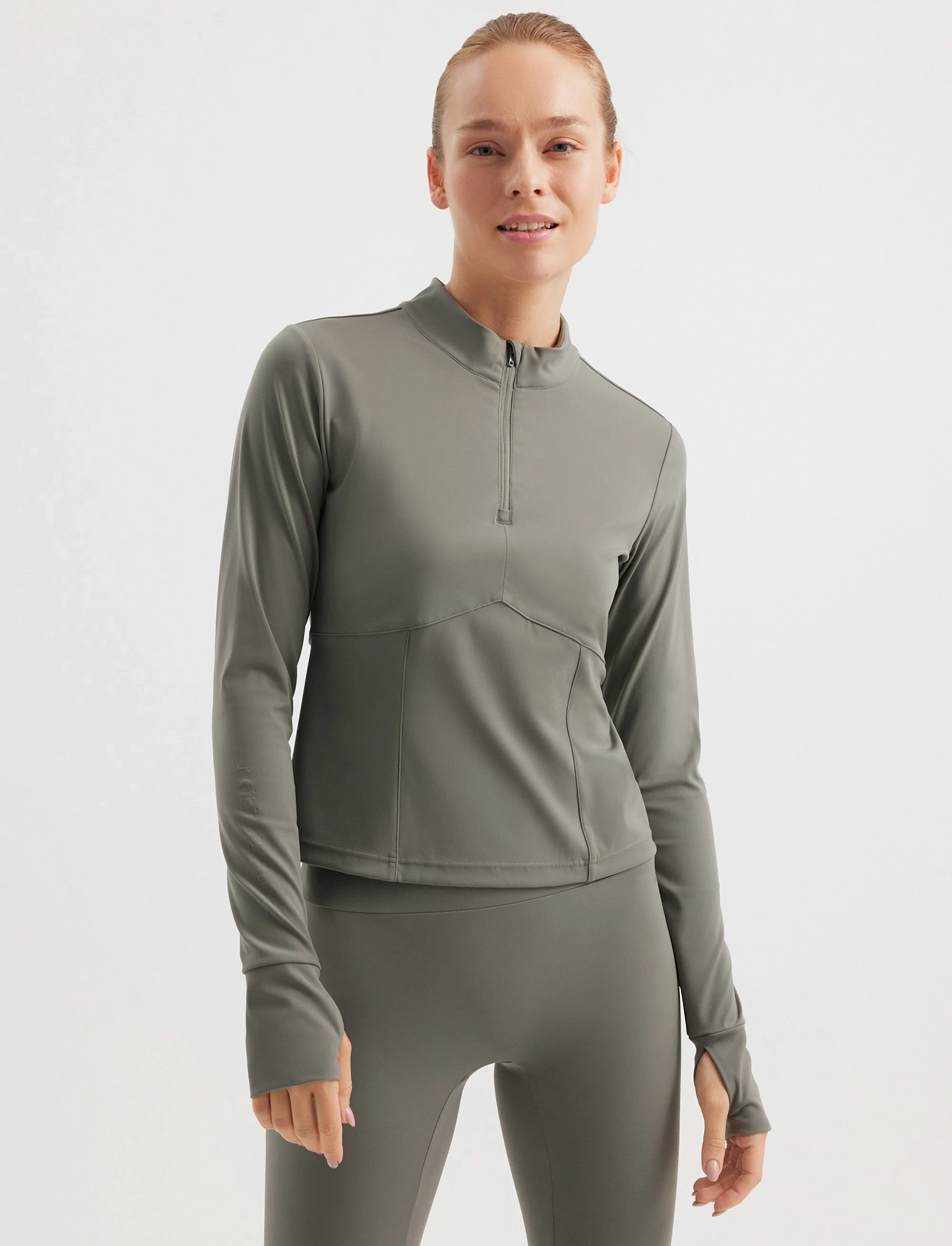 Rethinkit Studios - Butter Soft Half Zip True to body - sport - smoke olive - 3