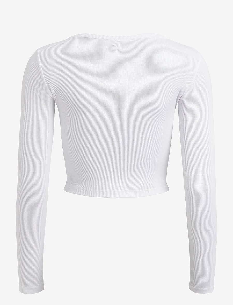 Rethinkit Studios - Soft Rib Crop Tee Key - white - 2