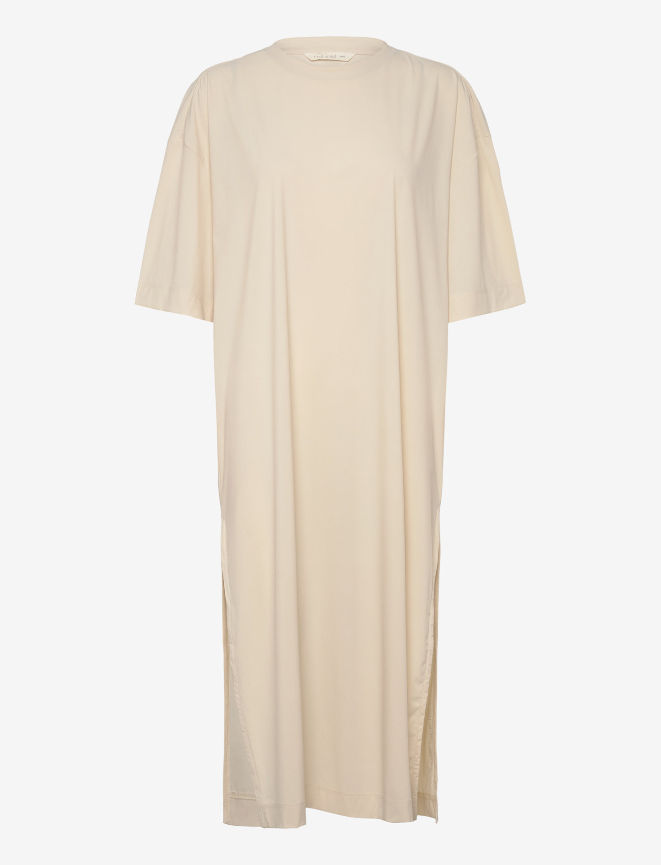 Rethinkit Studios - HANGOUT Tee Dress Slit - suknelės ir sijonai - 3355 summer sand - 1