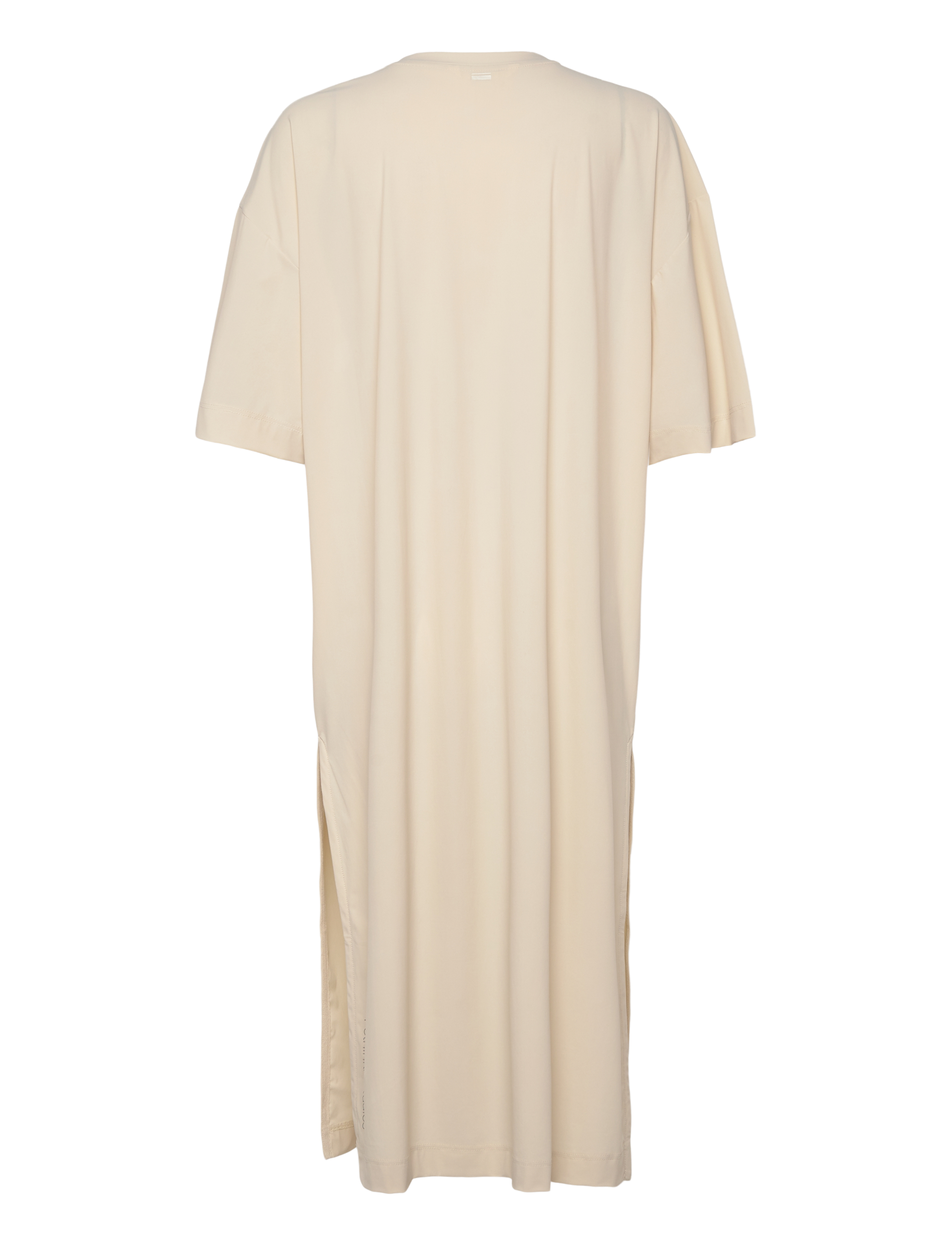Rethinkit Studios - HANGOUT Tee Dress Slit - dresses - 3355 summer sand - 2