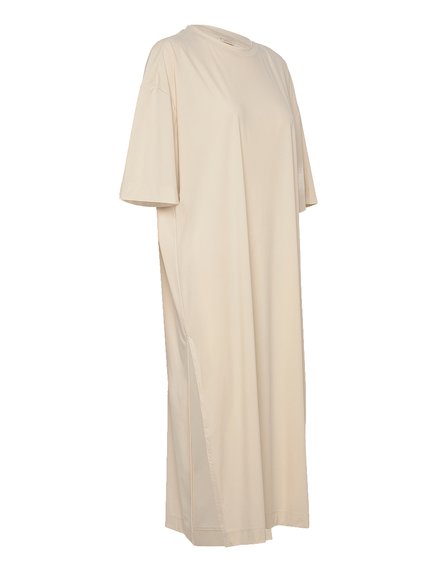 Rethinkit Studios - HANGOUT Tee Dress Slit - kleider & röcke - 3355 summer sand - 4