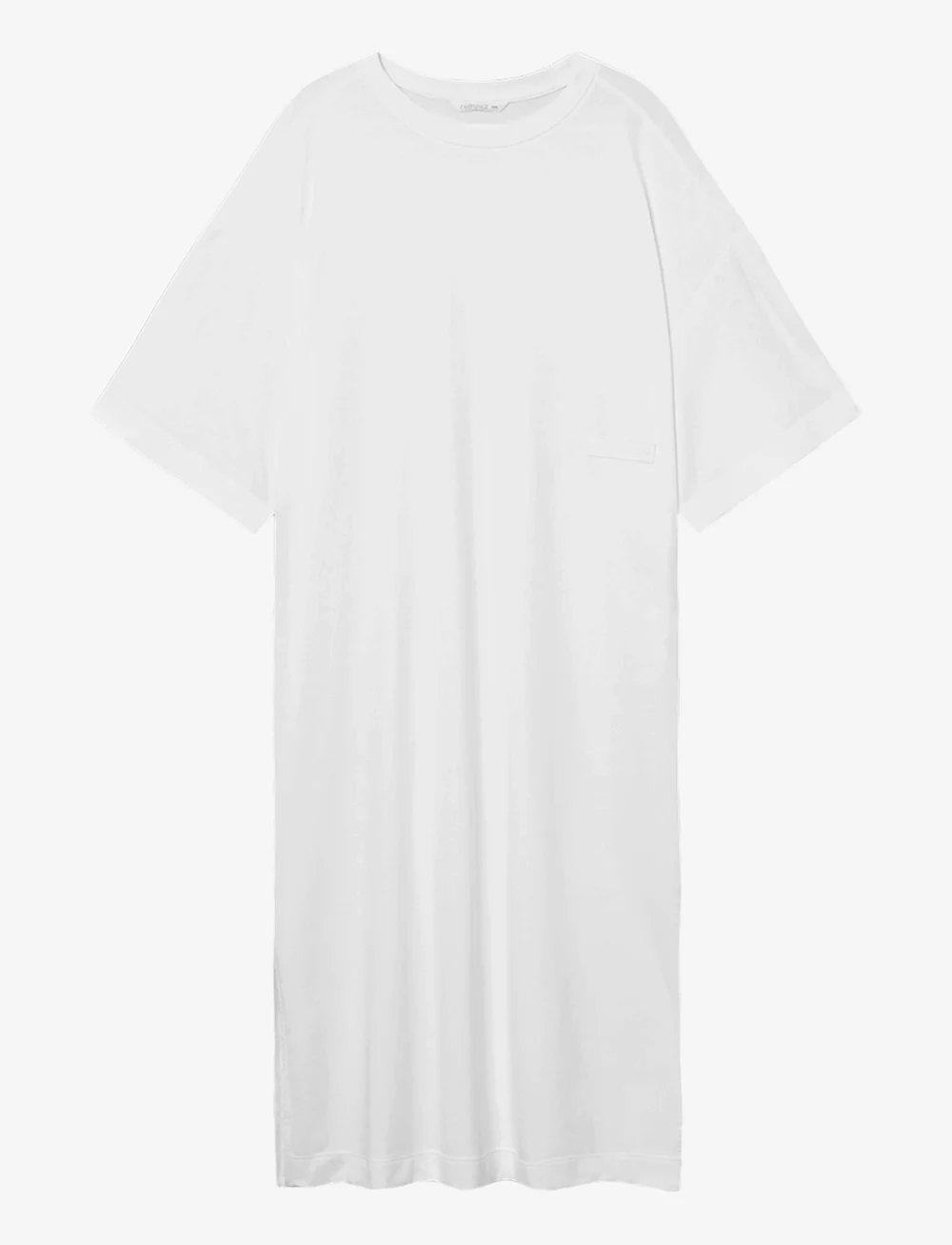 Rethinkit Studios - Light Sweat Tee dress - kjoler & nederdele - white - 0