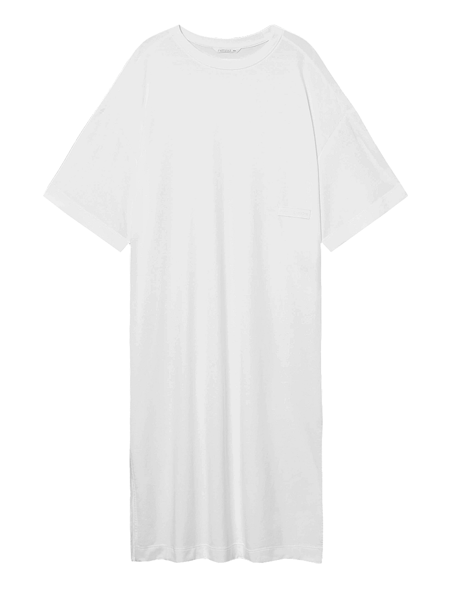 Rethinkit Studios - Light Sweat Tee dress - suknelės ir sijonai - white - 0