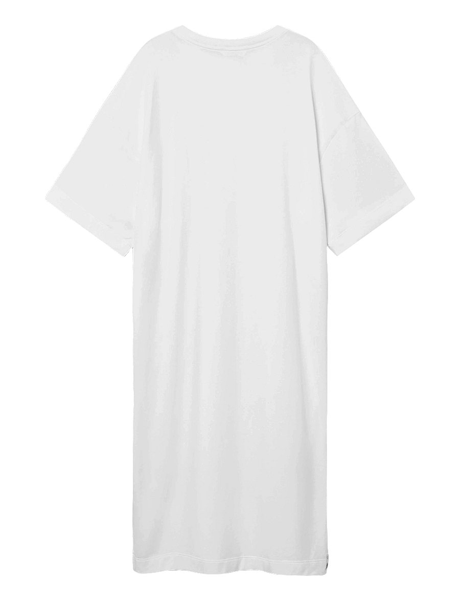 Rethinkit Studios - Light Sweat Tee dress - suknelės ir sijonai - white - 1