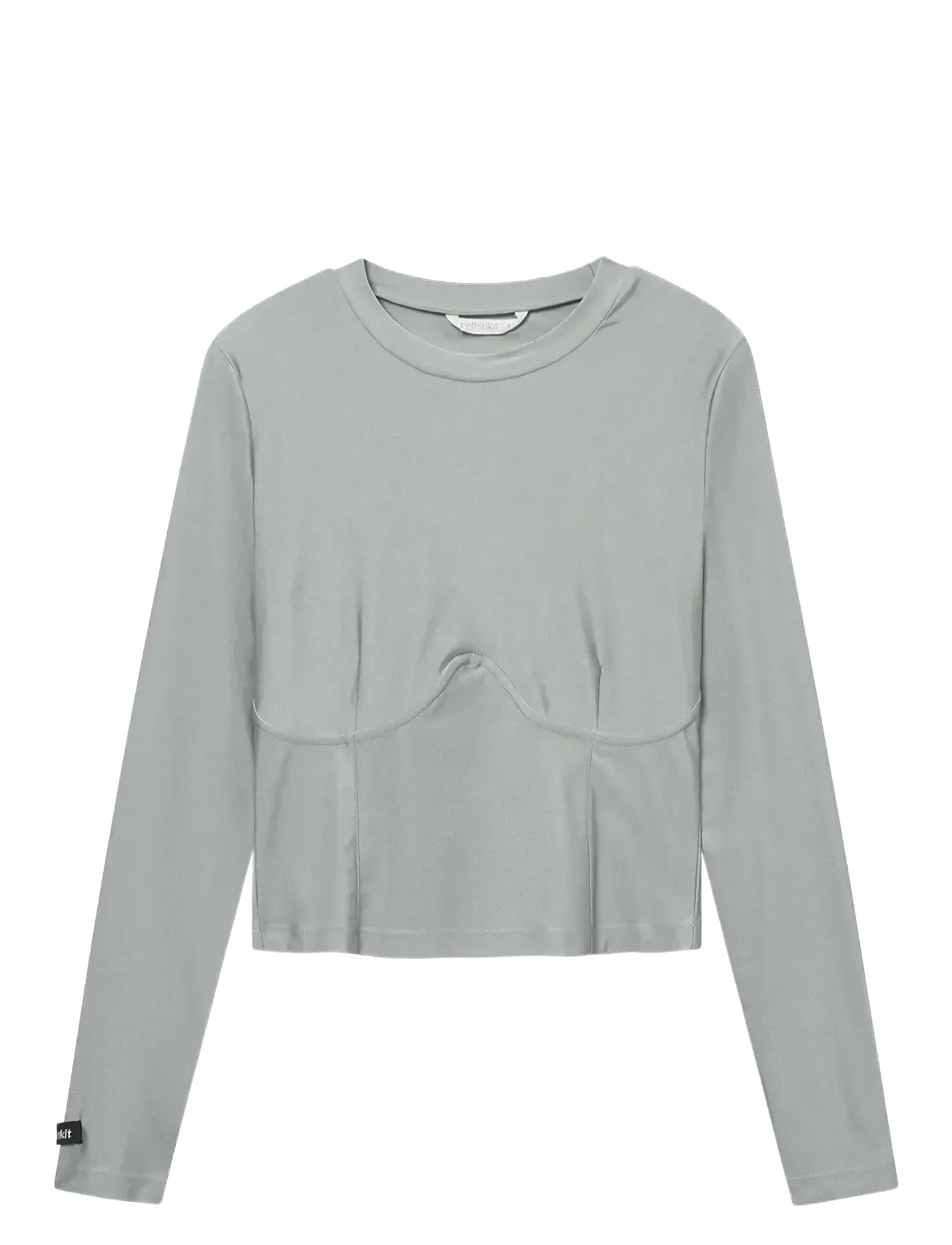 RETHINKIT STUDIOS Curved Tee Nice Spark Grau - L - Kinder