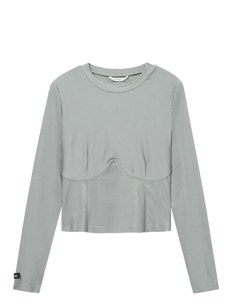 Rethinkit Studios - Curved Tee Nice Spark - langärmelig - silver - 1