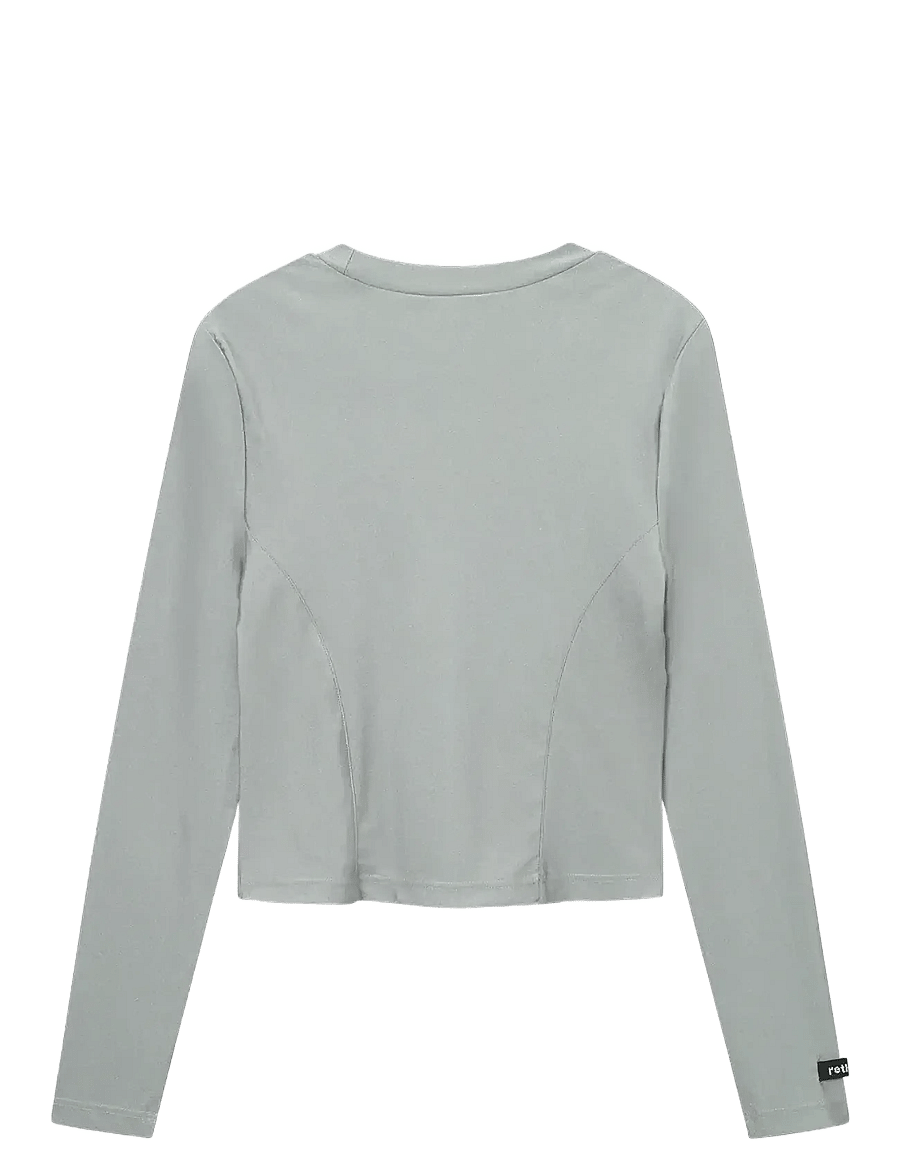 Rethinkit Studios - Curved Tee Nice Spark - langärmelig - silver - 2