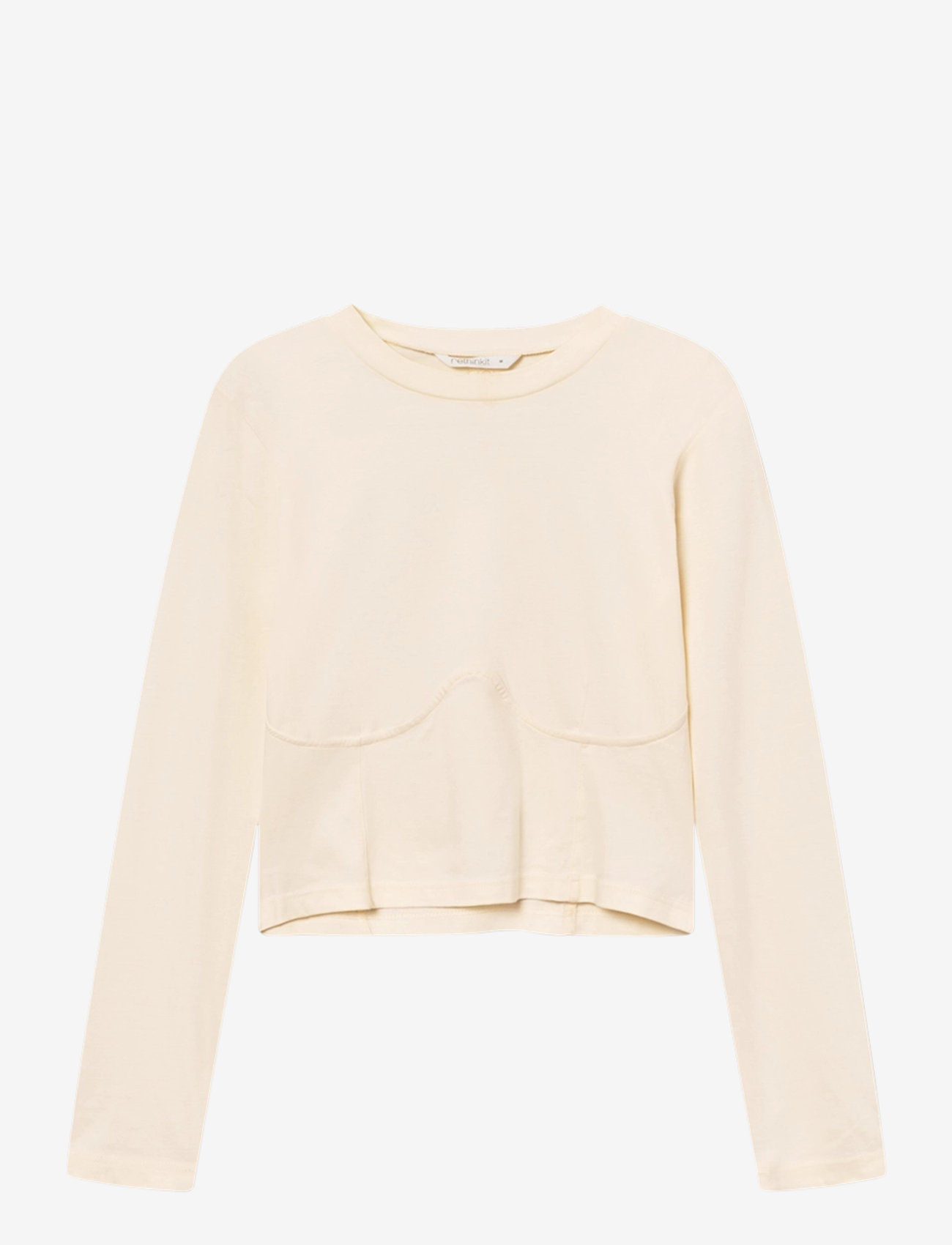 Rethinkit Studios - Curved Tee Nice - langarmshirts - ecru - 0