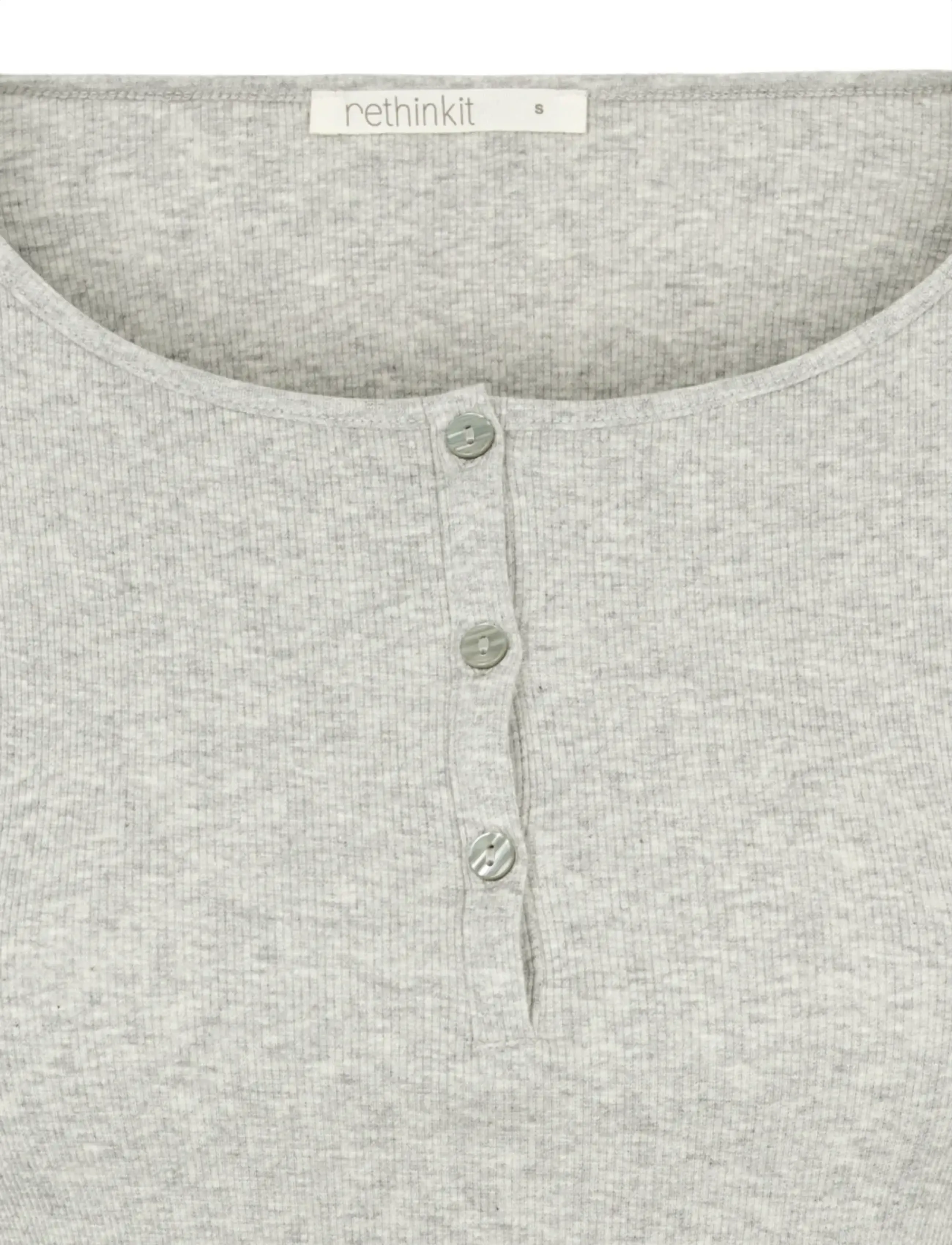 Rethinkit Studios - Elevate L/S T-shirt - longsleeved tops - grey melange - 5
