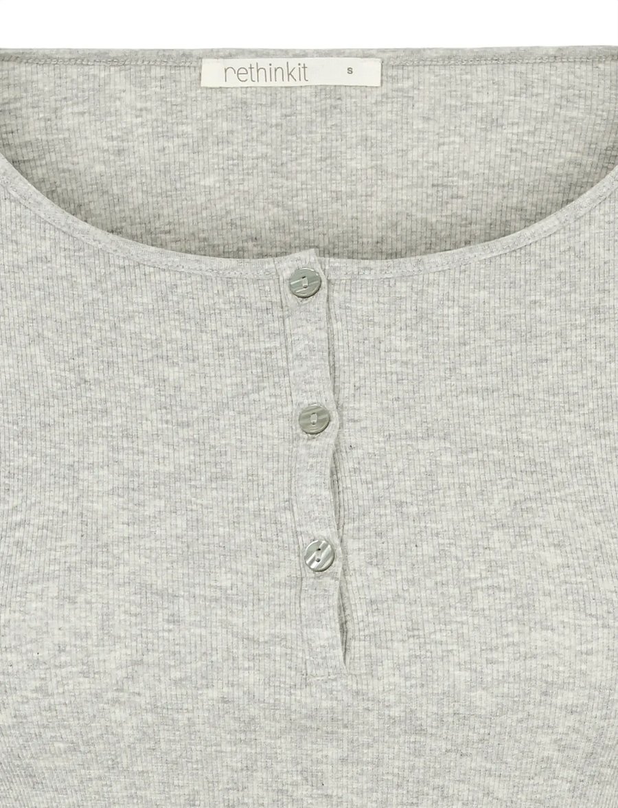 Rethinkit Studios - Elevate L/S T-shirt - langarmshirts - grey melange - 5