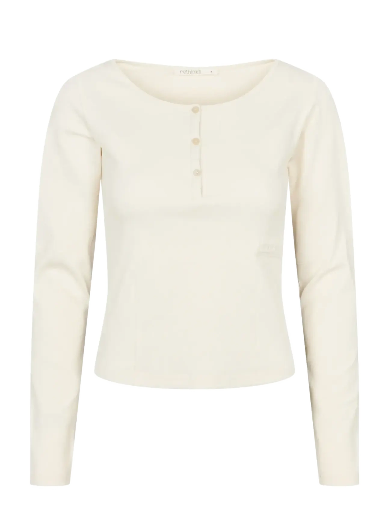 RETHINKIT STUDIOS Elevate L/S T-Shirt Cream - L - Damen