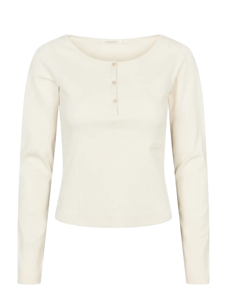 Rethinkit Studios - Elevate L/S T-shirt - langarmshirts - ivory - 1