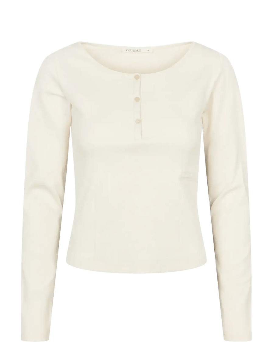 Rethinkit Studios - Elevate L/S T-shirt - langarmshirts - ivory - 1