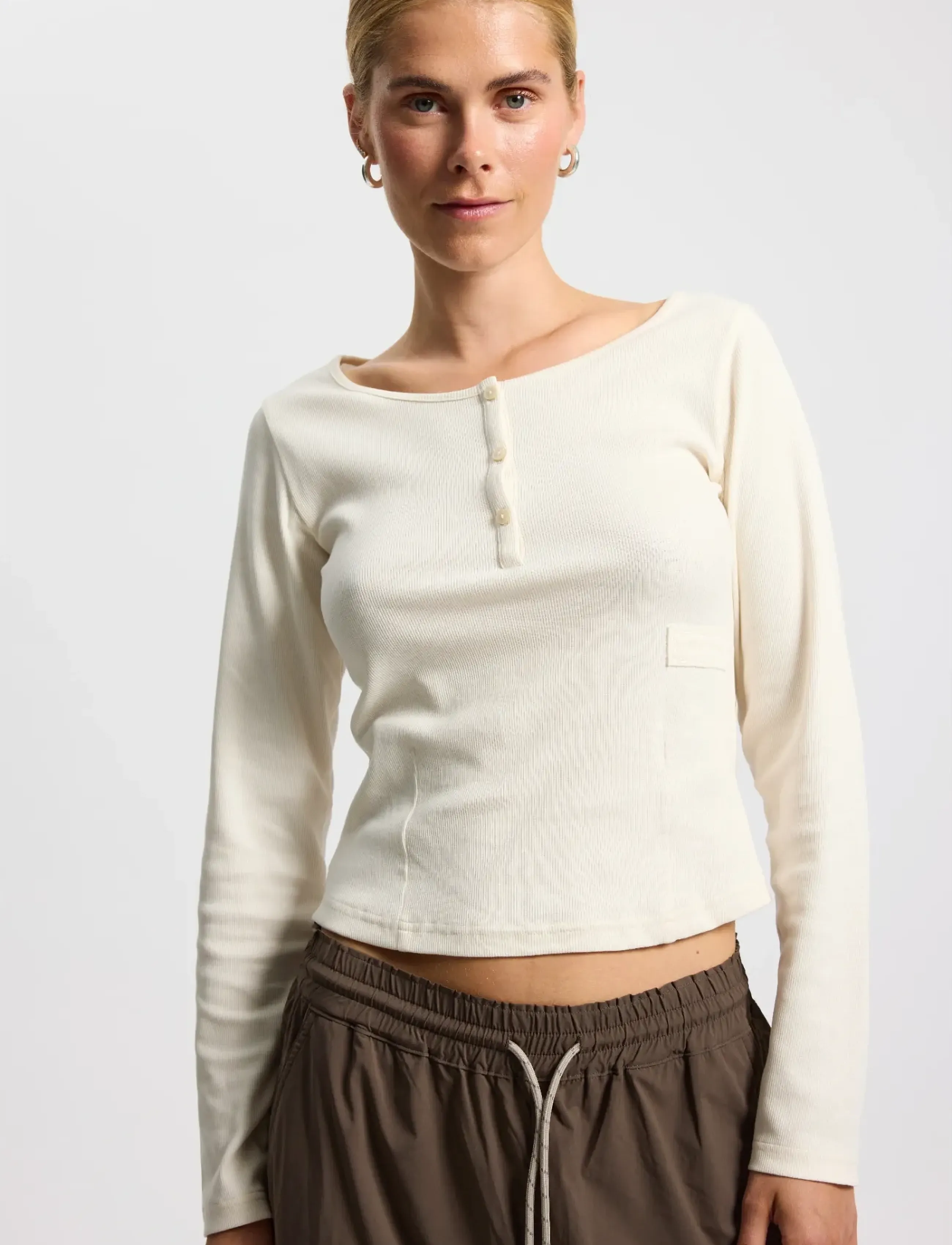 Rethinkit Studios - Elevate L/S T-shirt - sportoberteile - ivory - 3