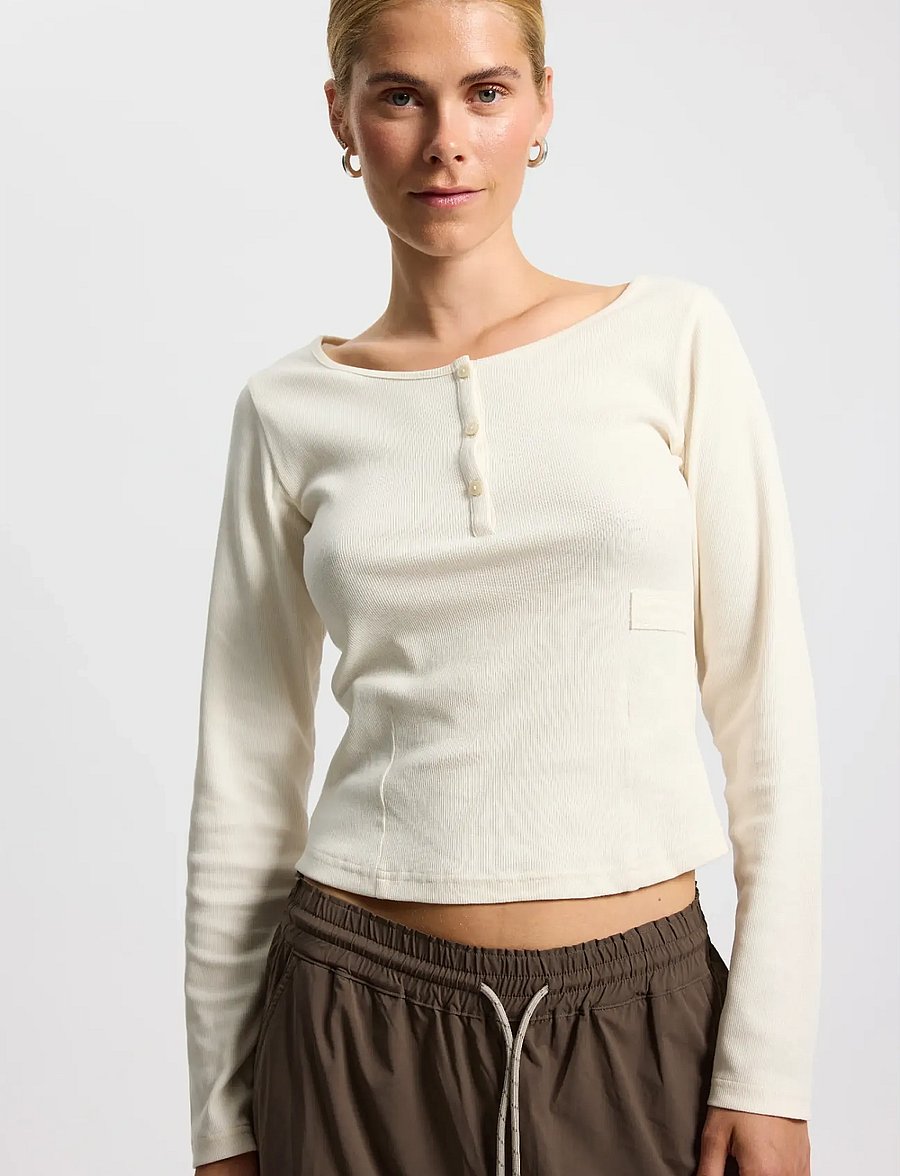 Rethinkit Studios - Elevate L/S T-shirt - langarmshirts - ivory - 3