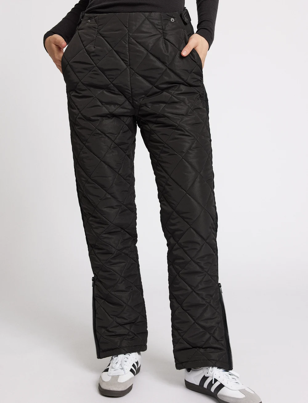 Rethinkit Studios - Quilted trousers Country - outdoorhosen - almost black - 4