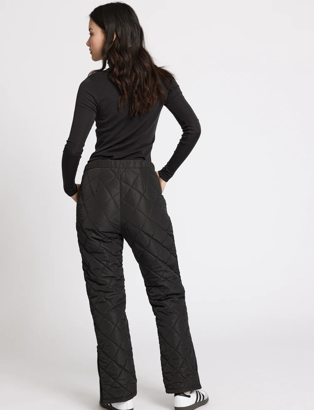Rethinkit Studios - Quilted trousers Country - outdoorhosen - almost black - 5