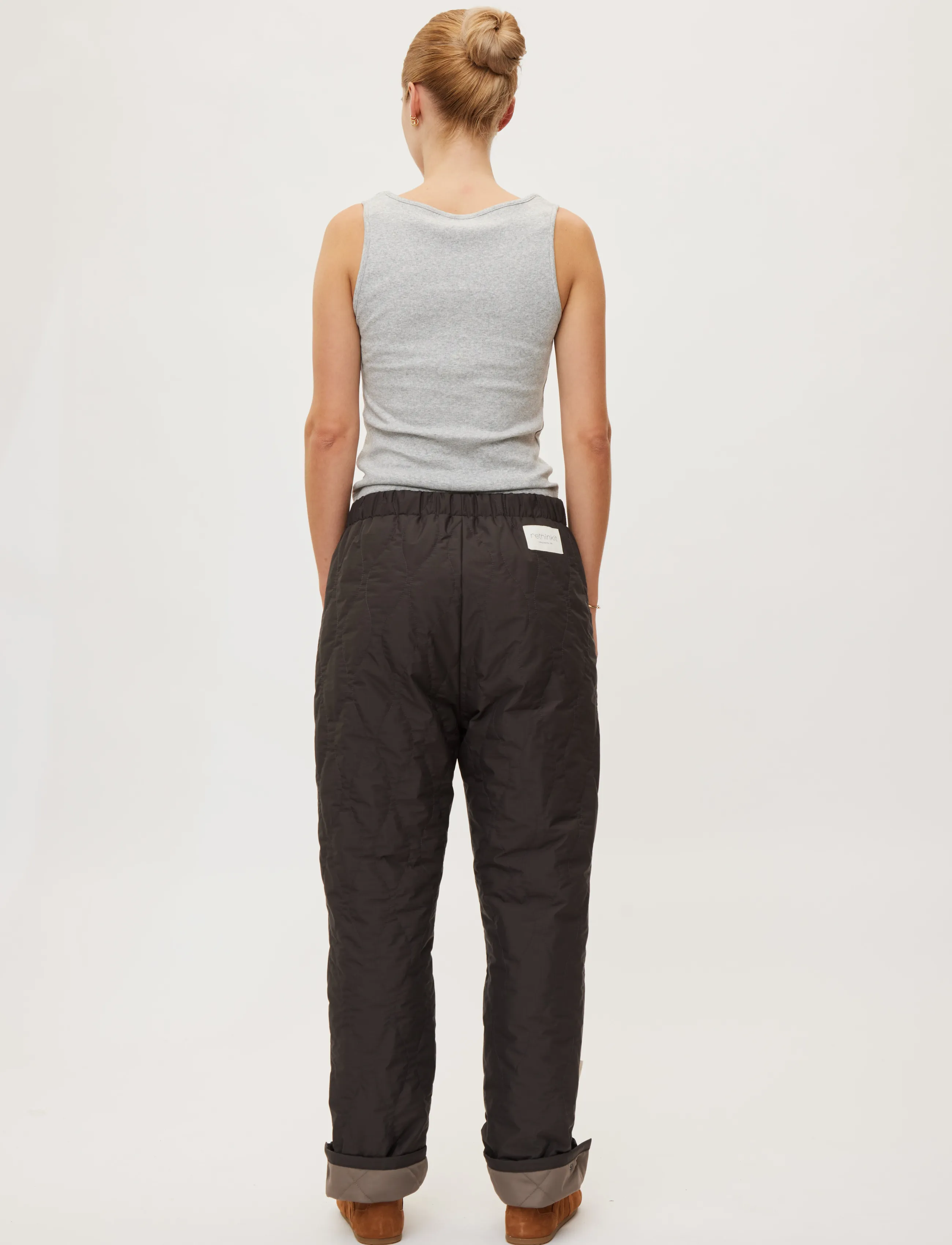 Rethinkit Studios - Quilted Trousers Field - vabaõhupüksid - almost black - 5