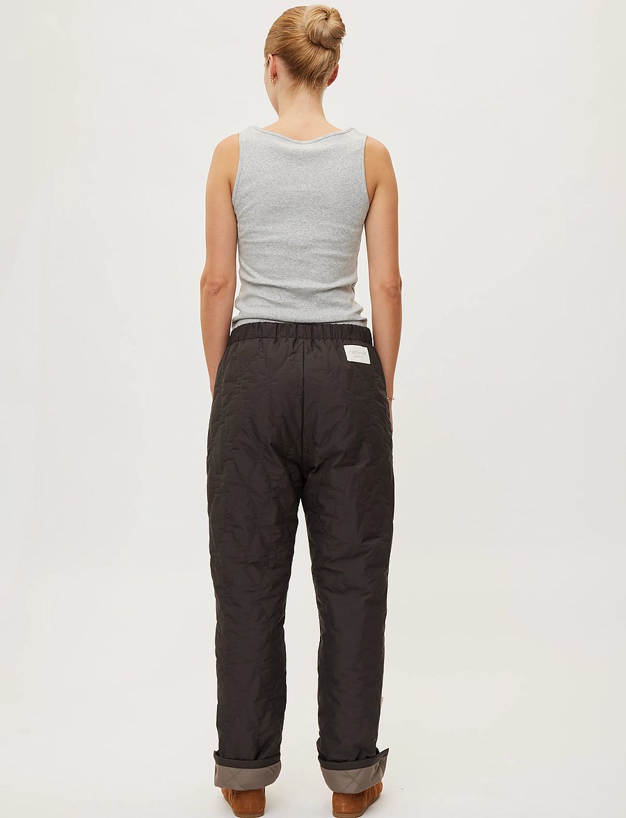 Rethinkit Studios - Quilted Trousers Field - vabaõhupüksid - almost black - 5