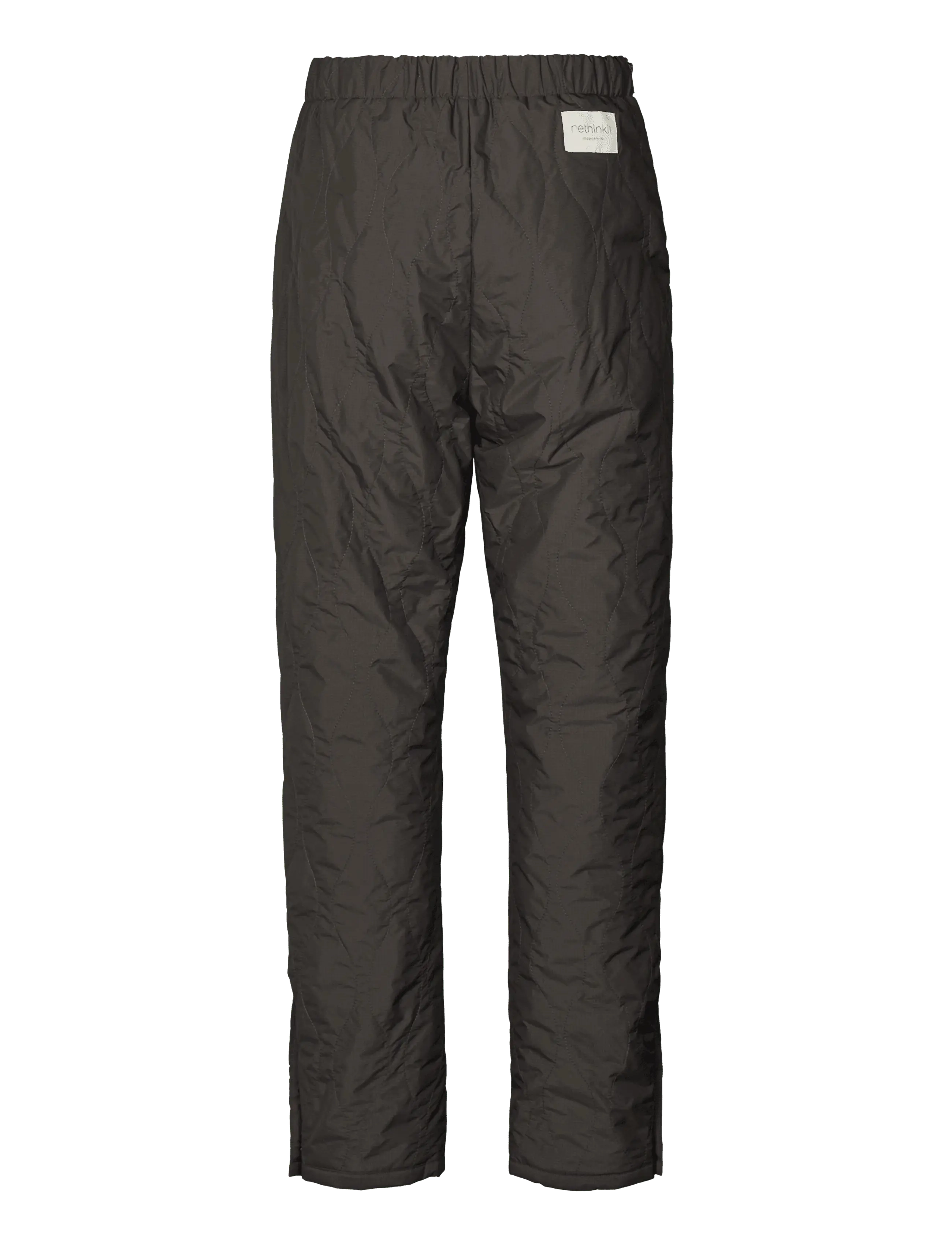Rethinkit Studios - Quilted Trousers Field - lauko kelnės - almost black - 1