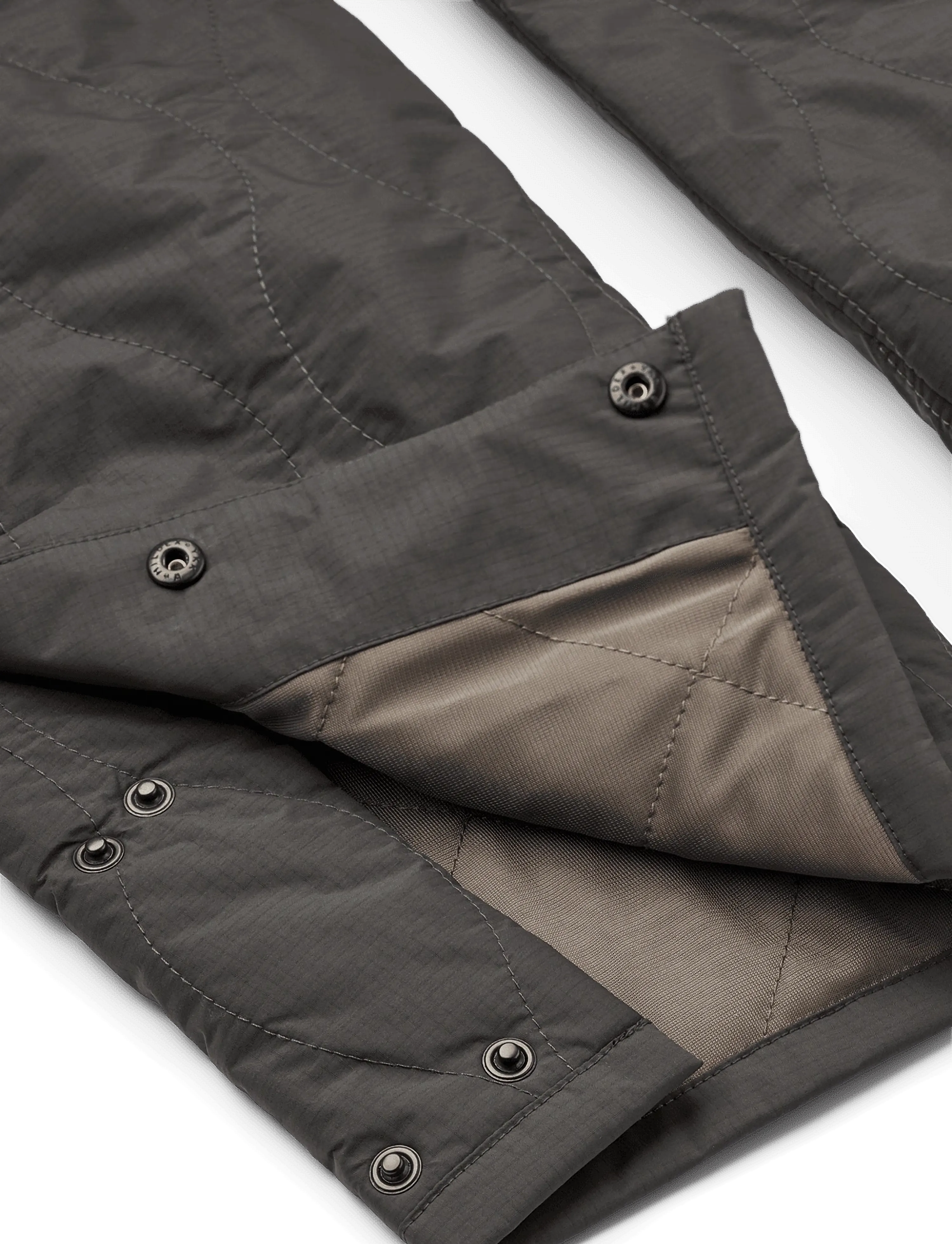 Rethinkit Studios - Quilted Trousers Field - lauko kelnės - almost black - 3