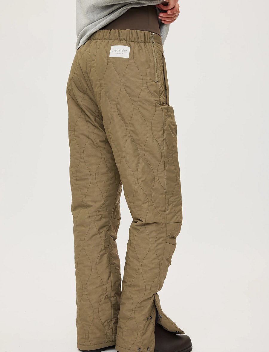 Rethinkit Studios - Quilted Trousers Field - outdoorhosen - dust green - 5