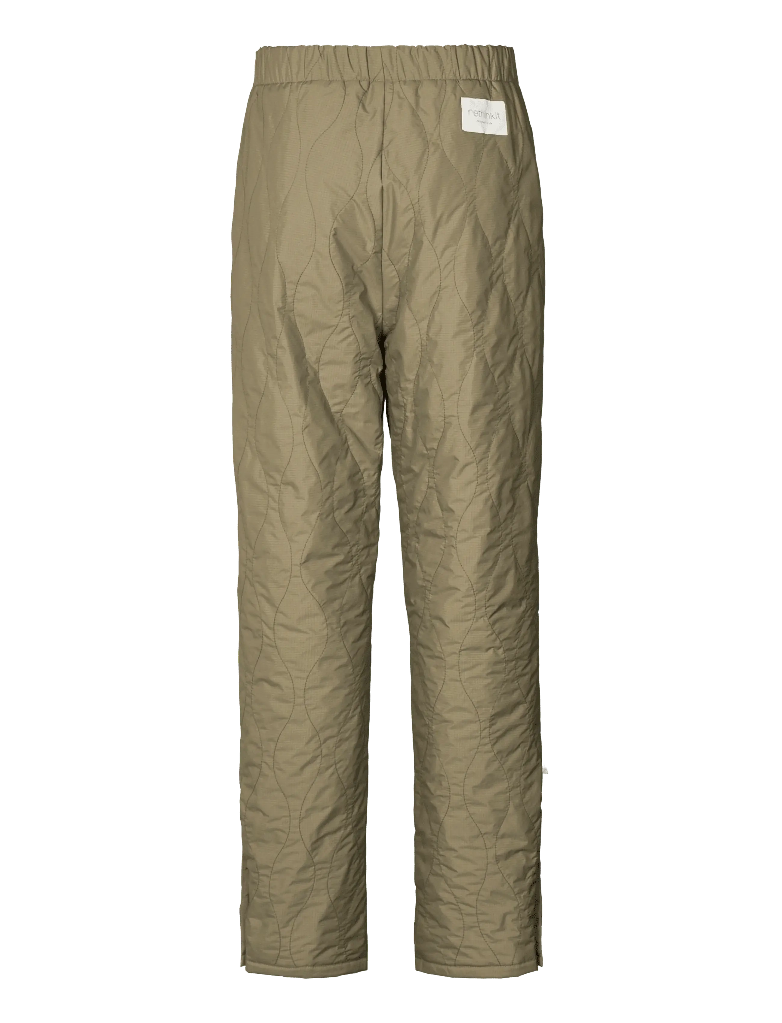 Rethinkit Studios - Quilted Trousers Field - friluftsbyxor - dust green - 1