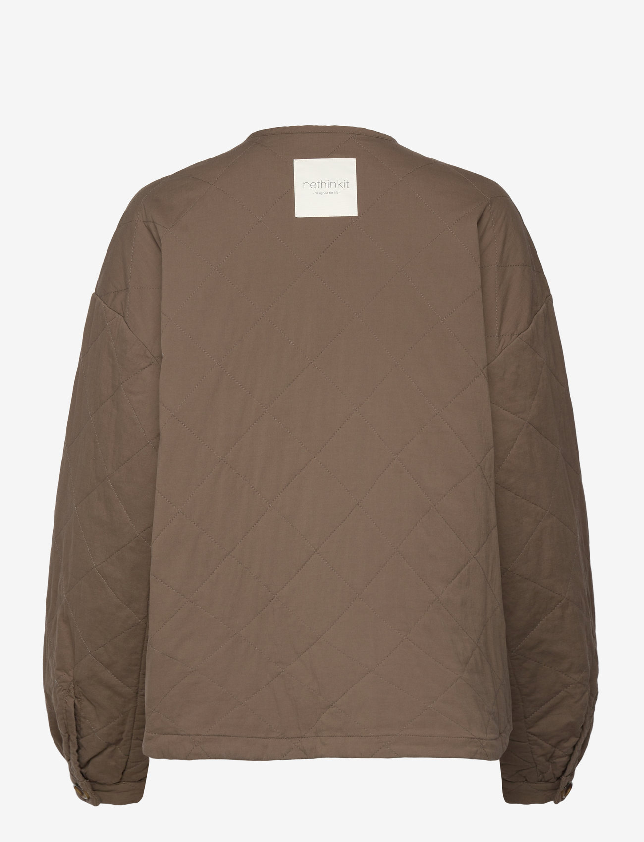 Rethinkit Studios - Quilted Jacket Woody - ytterkläder - crocodile brown - 1