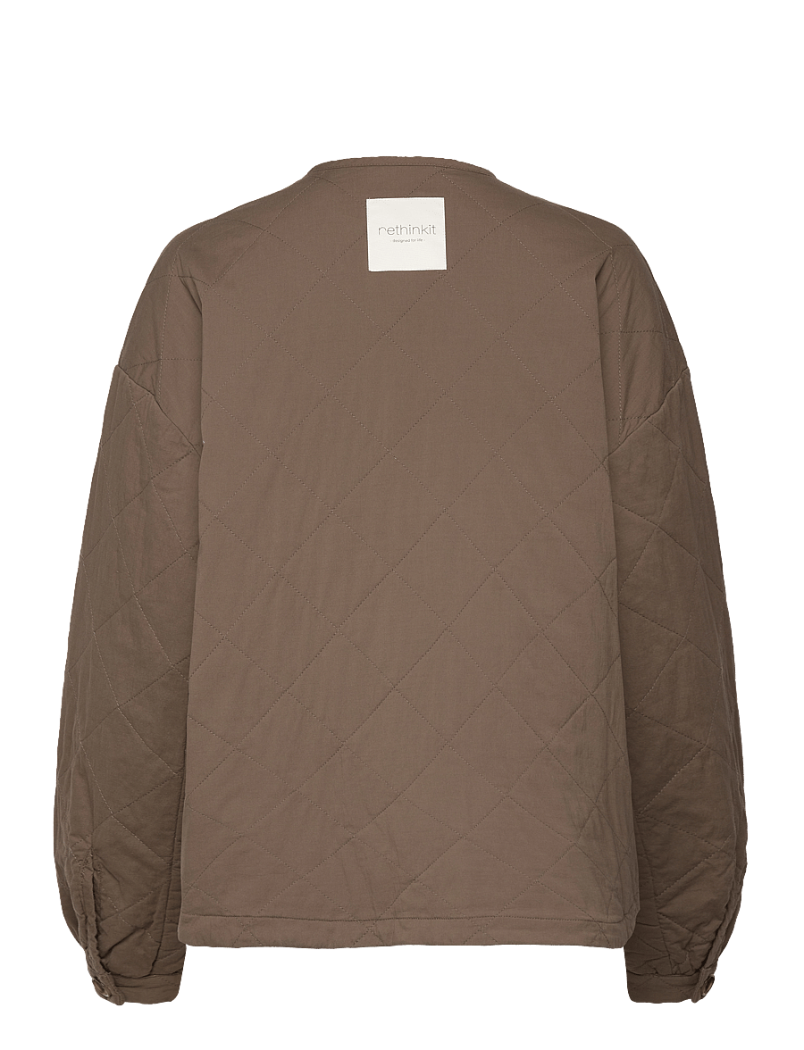 Rethinkit Studios - Quilted Jacket Woody - casual jakker - crocodile brown - 1