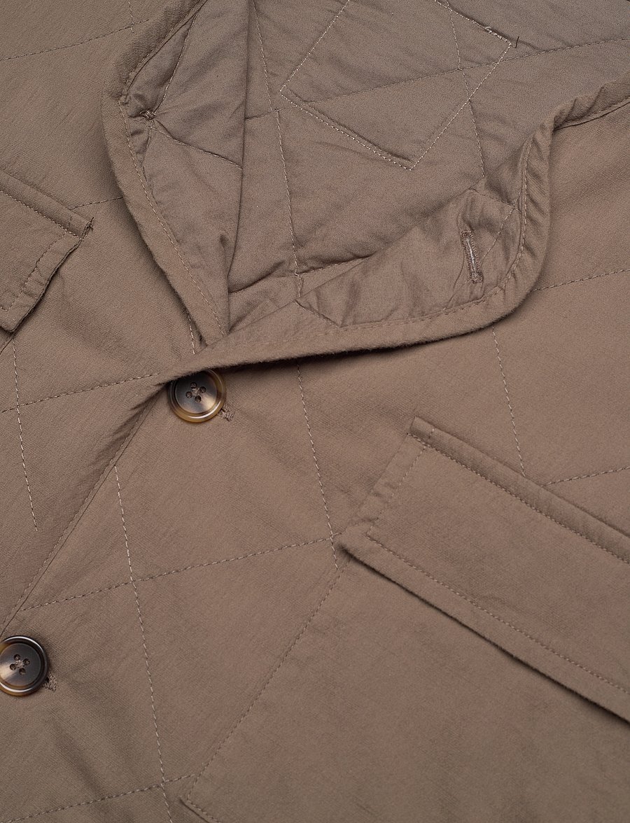 Rethinkit Studios - Quilted Jacket Woody - casual jakker - crocodile brown - 2