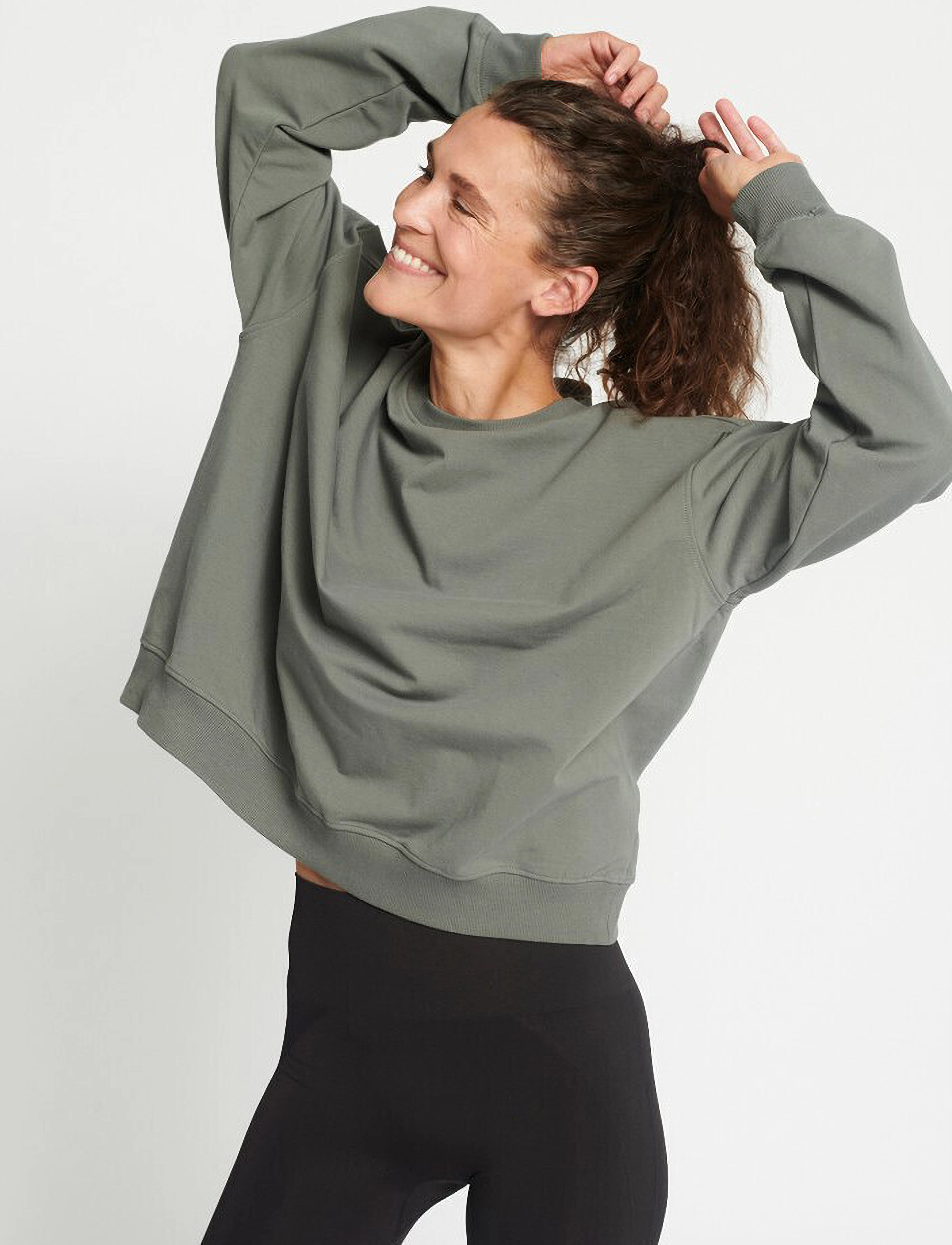 Rethinkit Studios - Ilona Easy Sweatshirt - svetarit - gray pine - 4