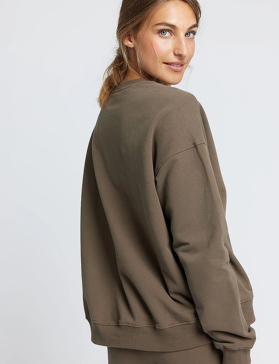 Rethinkit Studios - Ilona easy sweatshirt - peysur - bark - 3