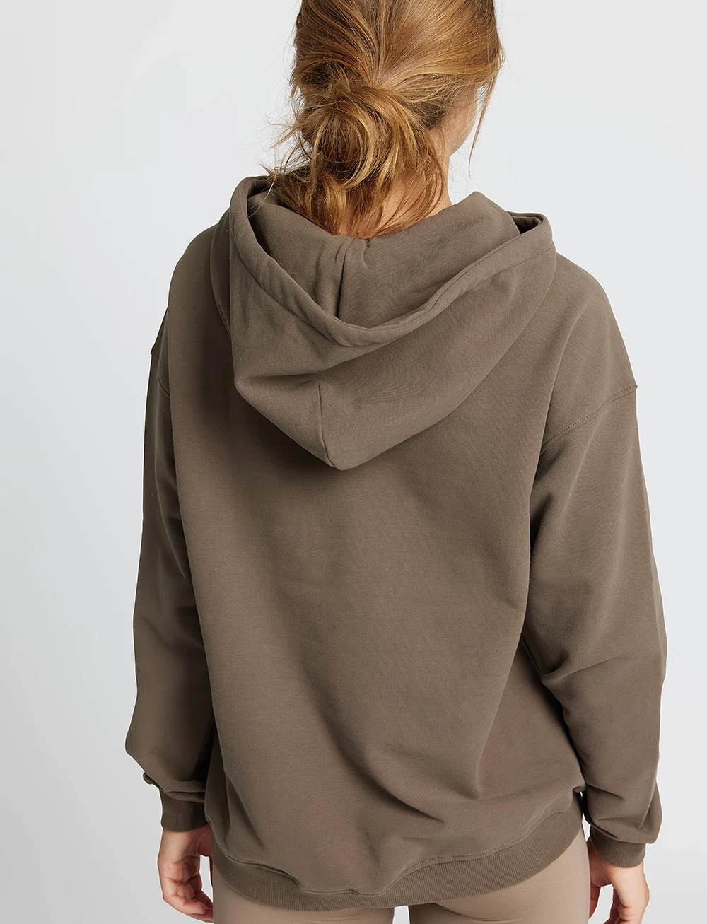 Rethinkit Studios - Ibbi Easy Sweatshirt Hoodie Brushed - overdele - bark - 3