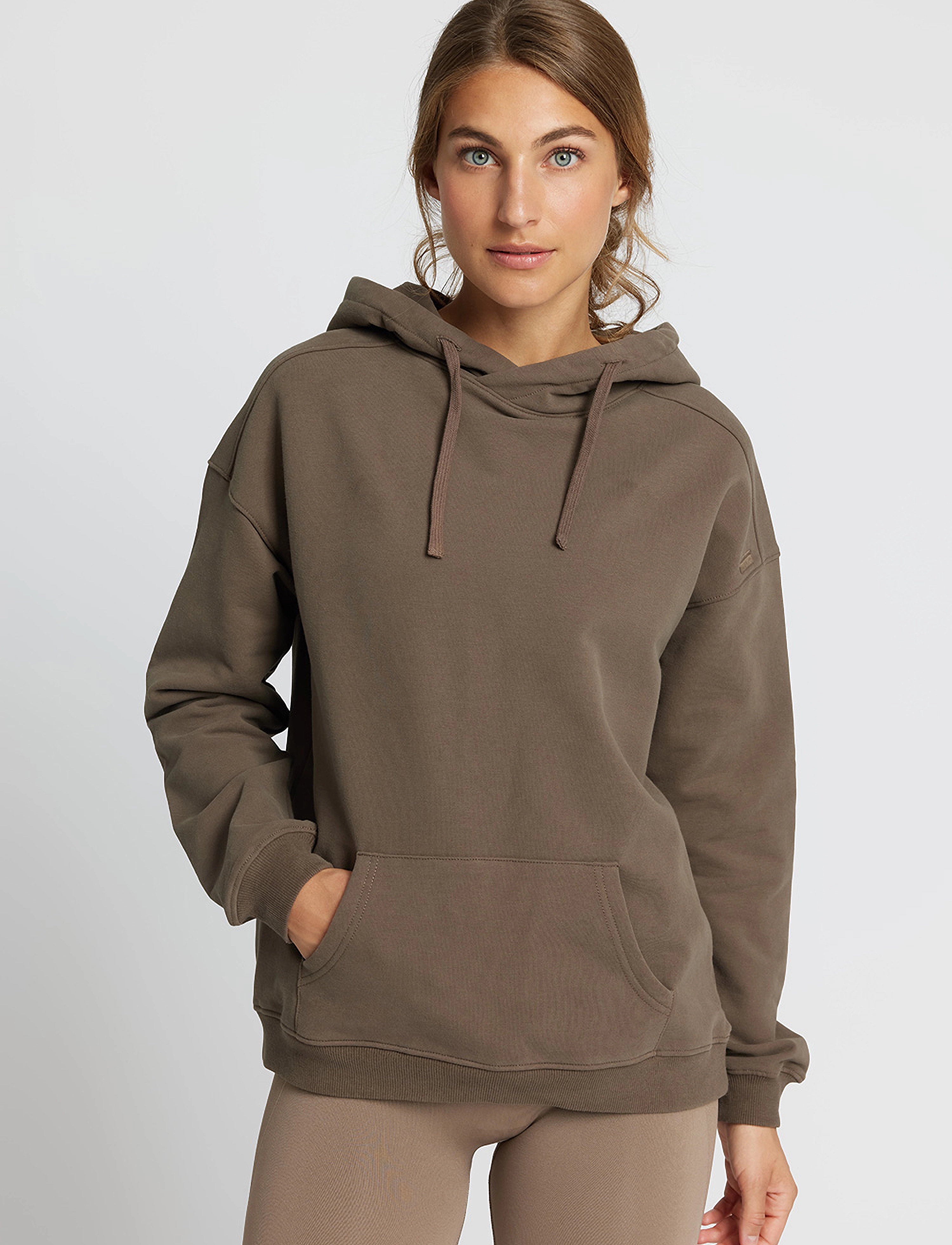 Rethinkit Studios Ibbi Easy Sweatshirt Hoodie, L, Brown, Sport Sweatshirts & Hoodies > Sport Hoodies, Dame