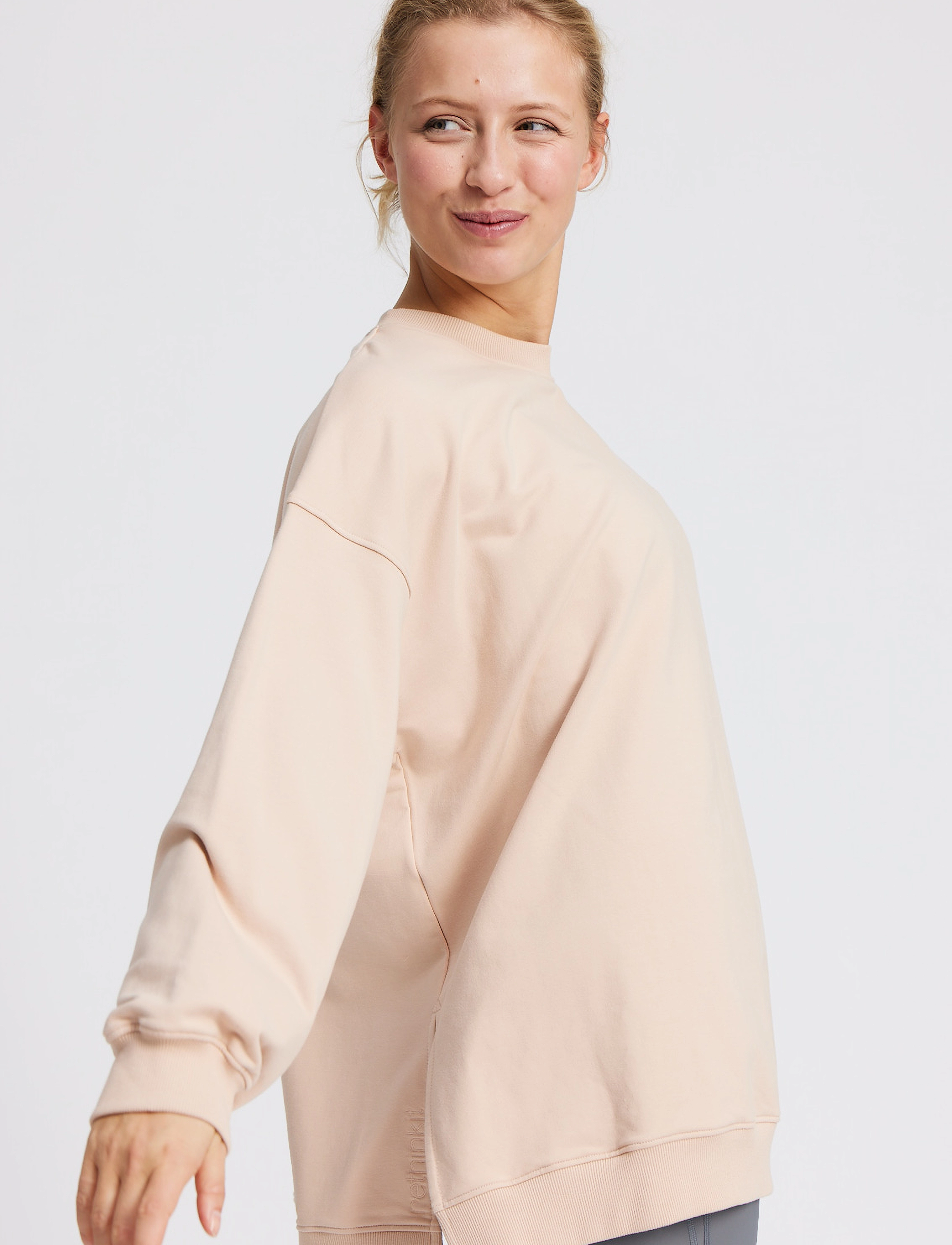 Rethinkit - Long Oversized Sweat Ivalo - rose dust - 2