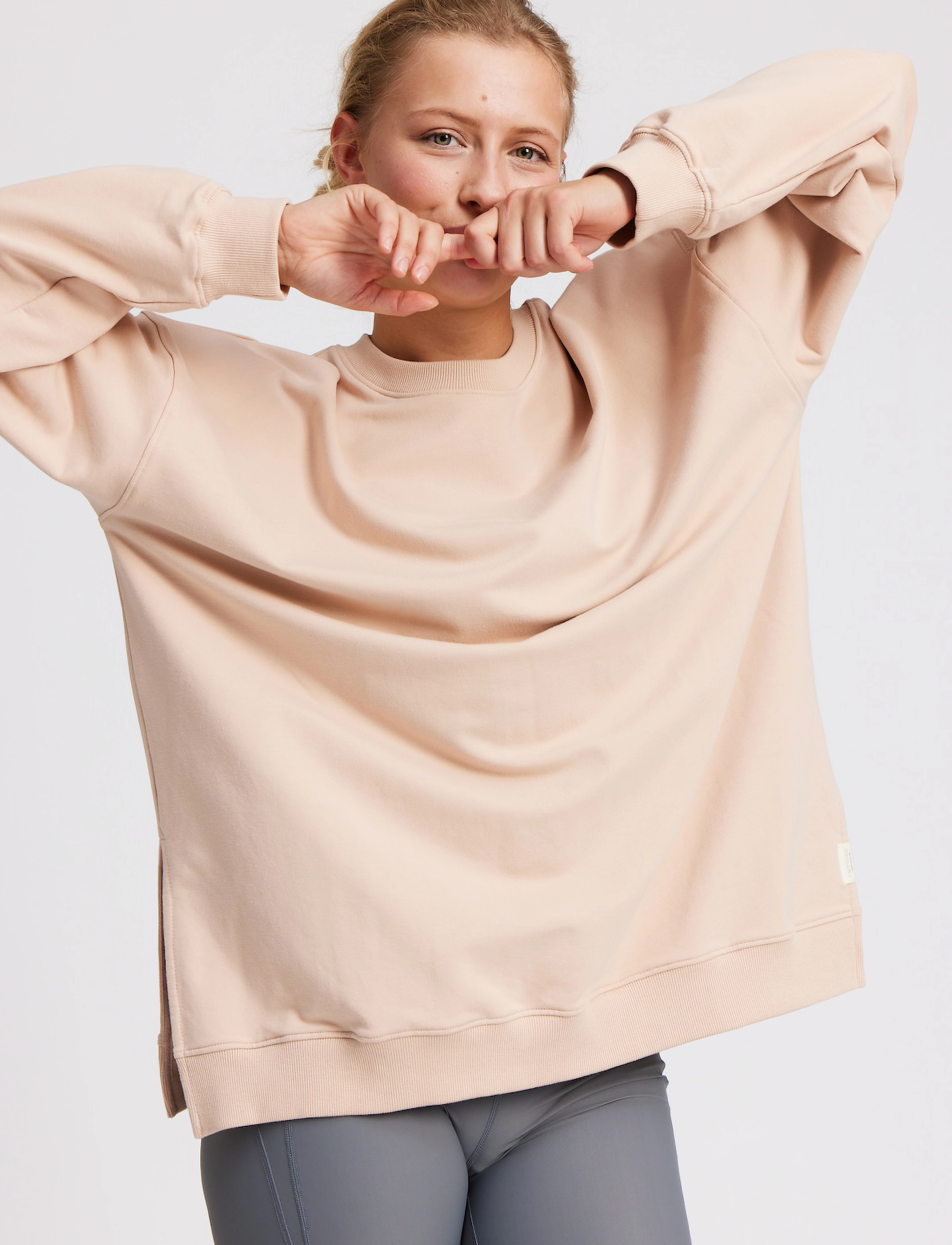 Rethinkit - Long Oversized Sweat Ivalo - rose dust - 4