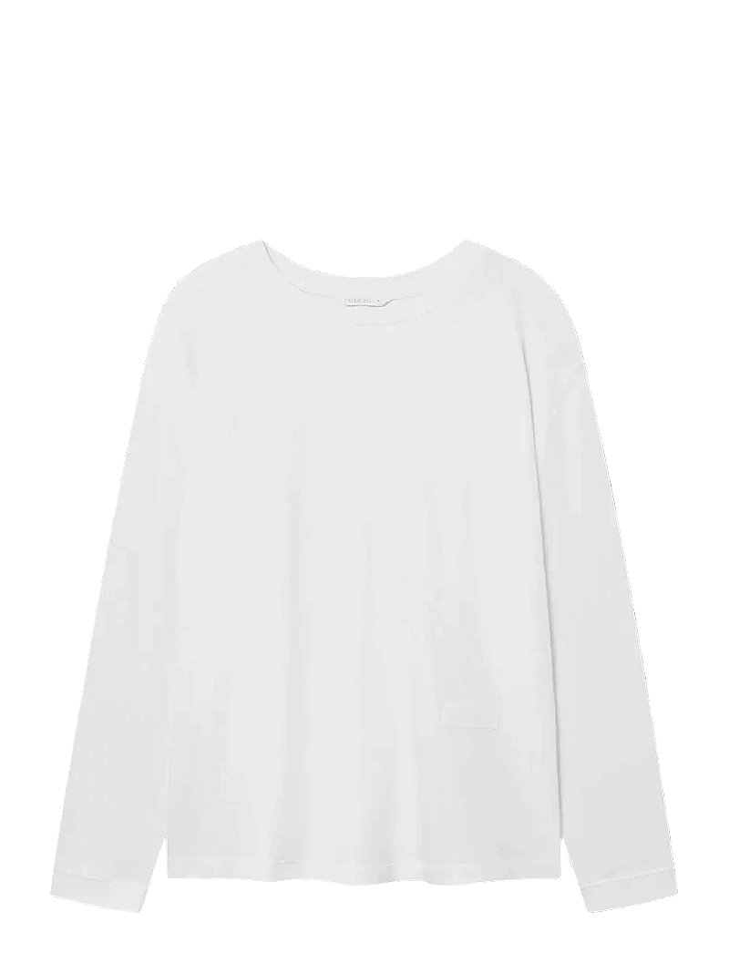 Rethinkit Studios - Light Sweat Tee - pikkade varrukatega alussärgid - white - 1