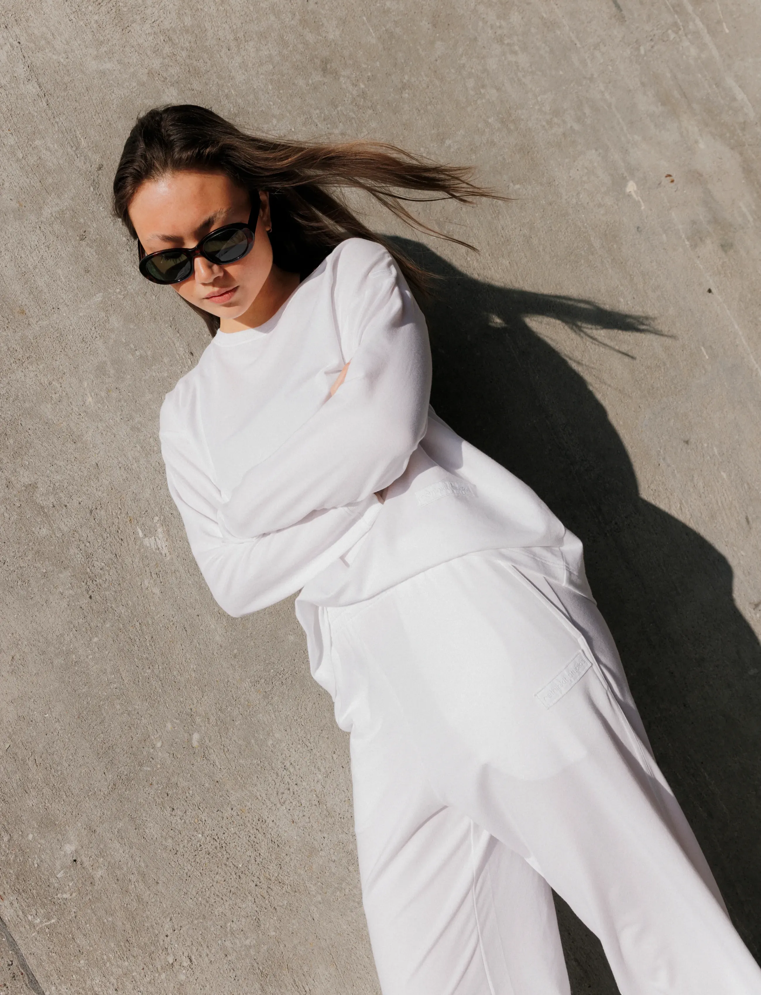Rethinkit Studios - Light Sweat Tee - langærmede toppe - white - 3