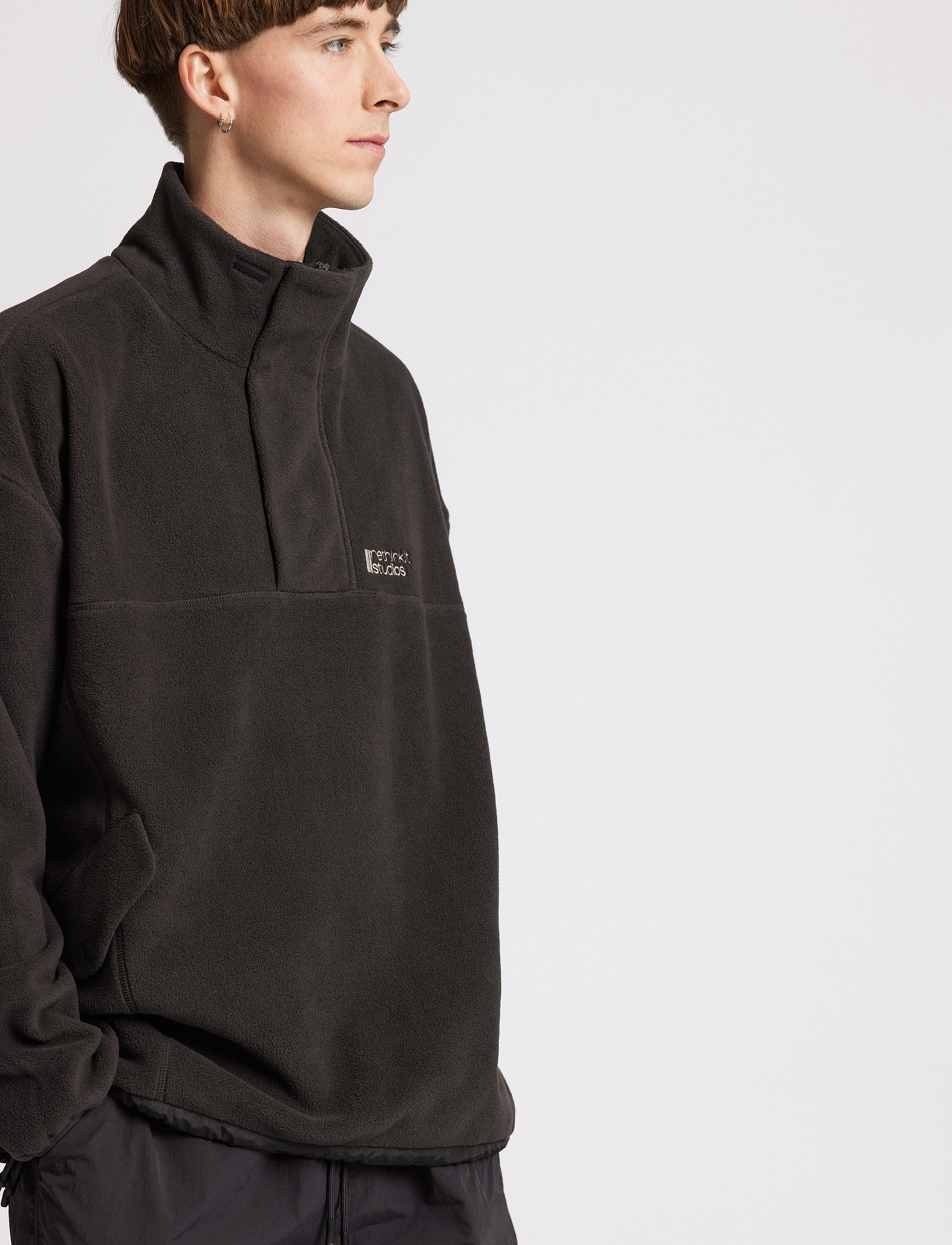 Rethinkit Studios - Polar Fleece Uni Campfire - almost black - 3