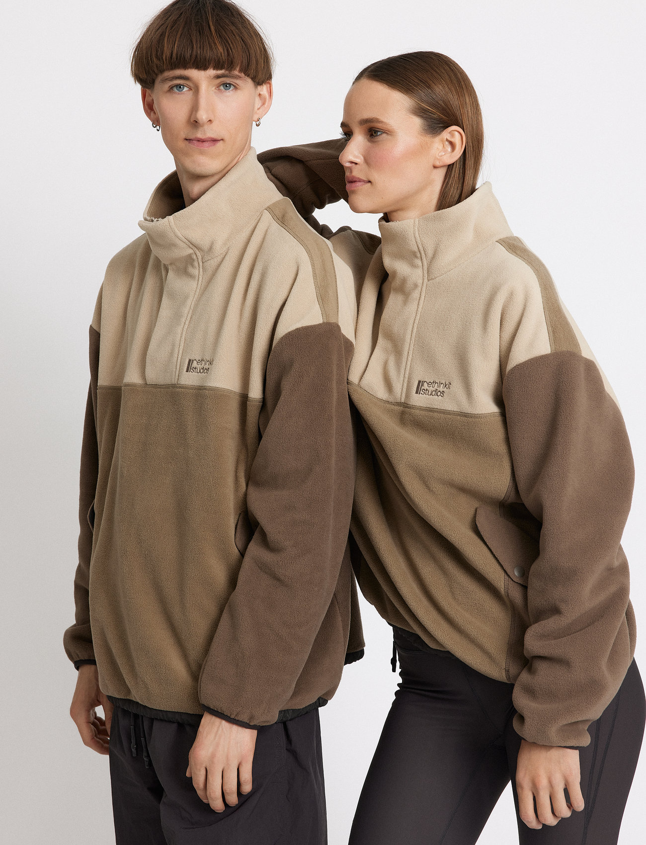 Rethinkit - Polar Fleece Uni CAMPFIRE - hoodies - multi brown - 1
