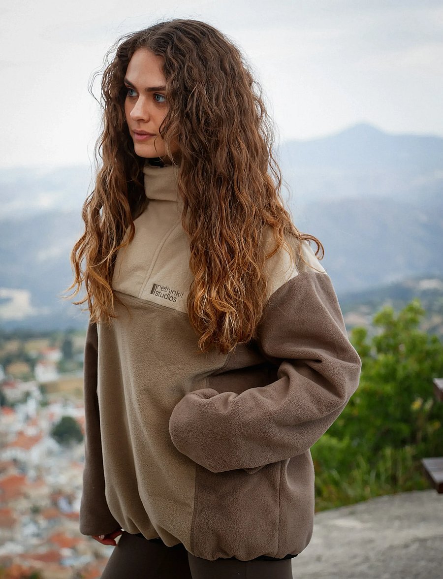 Rethinkit Studios - Polar Fleece Uni Campfire - multi brown - 0